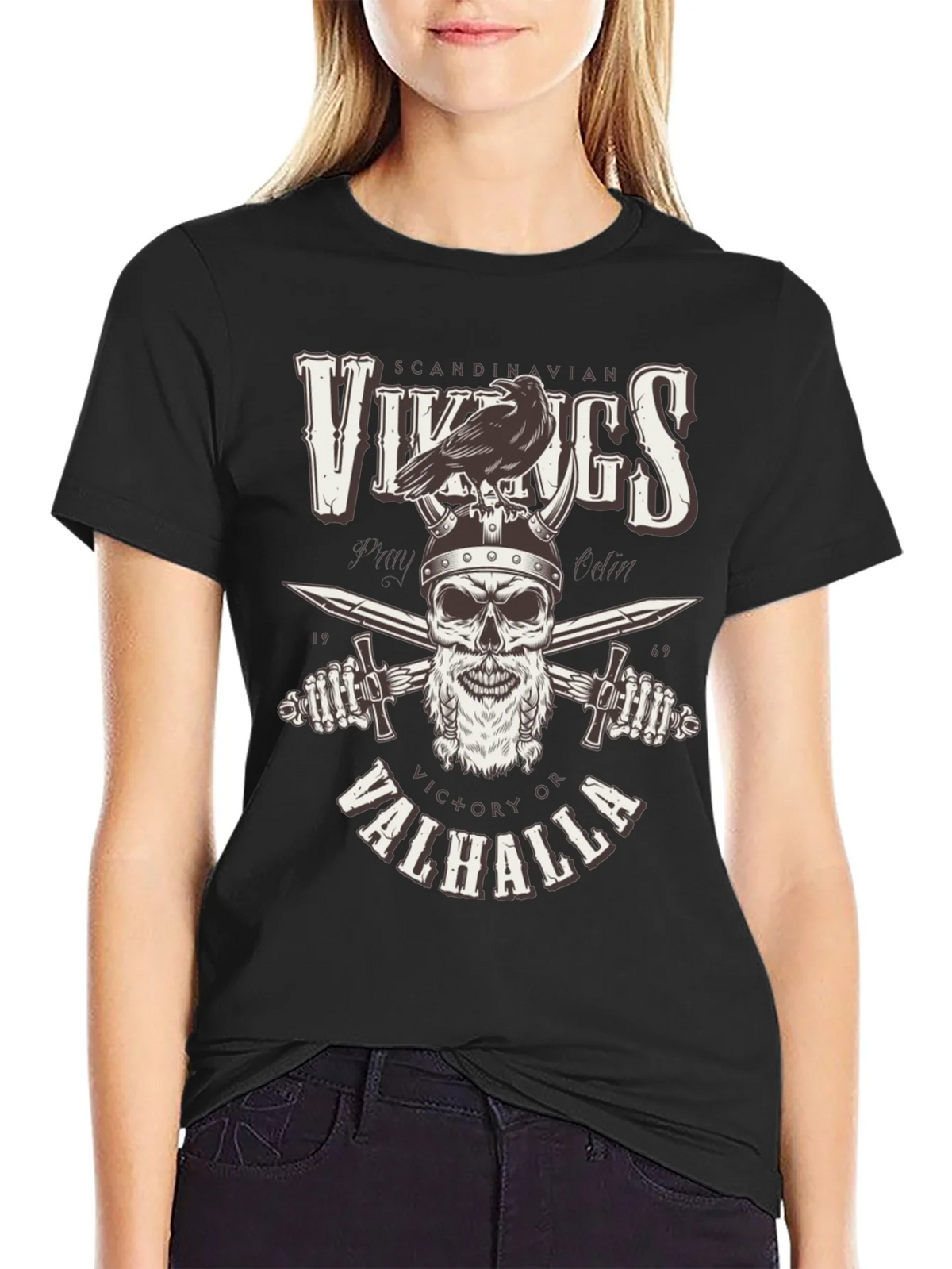 Vikings Victory or Valhalla Graphic Tee product image 2