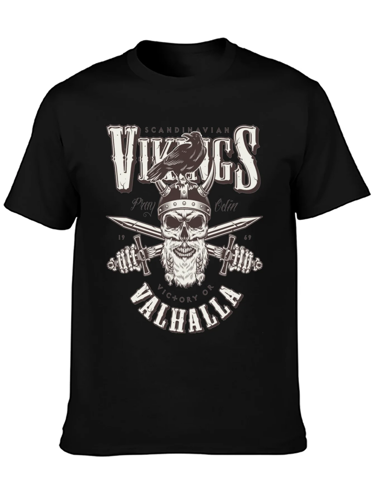 Vikings Victory or Valhalla Graphic Tee product image 3