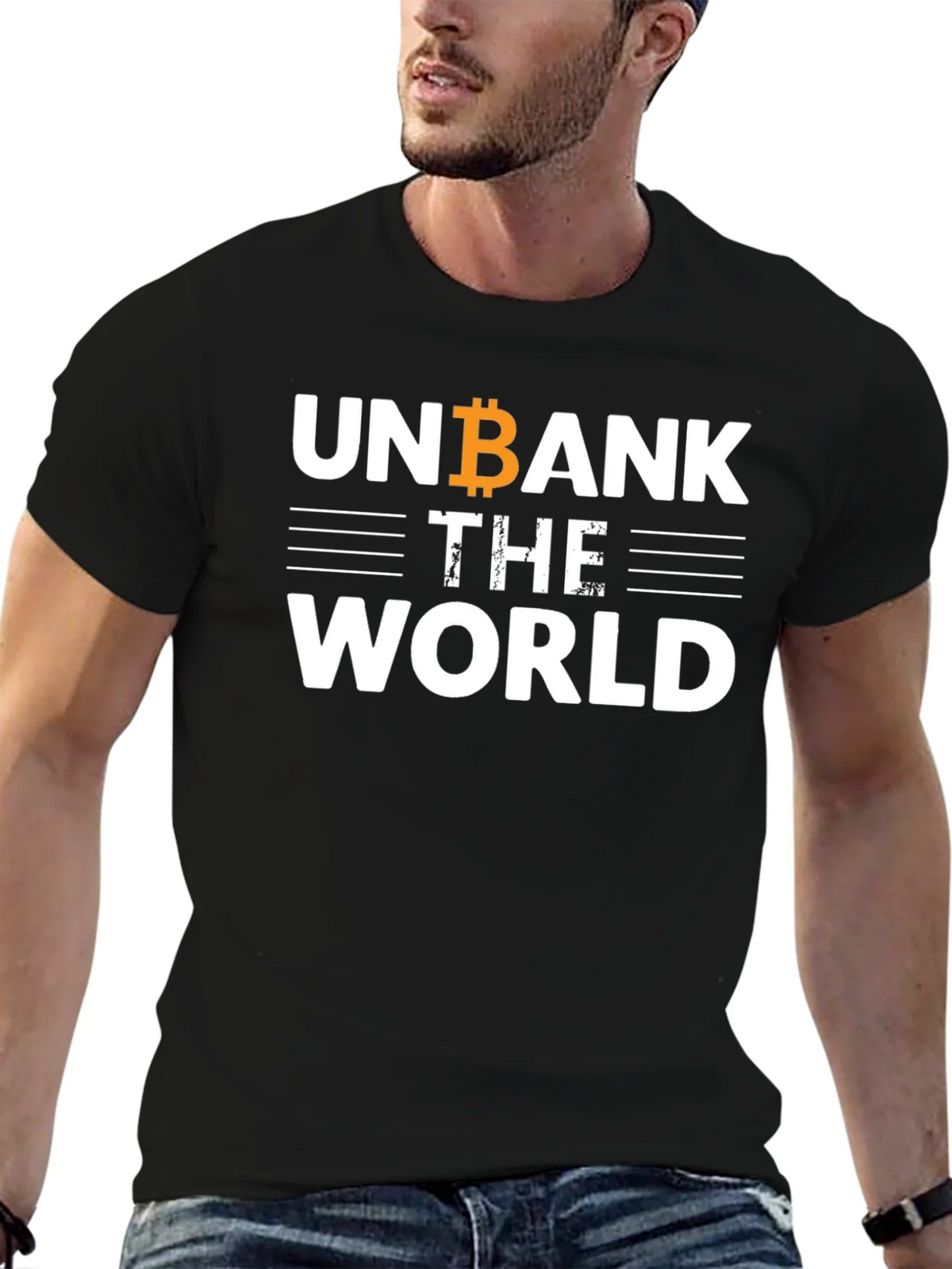 Unbank The World Bitcoin T-Shirt - Crypto Tee product image 6