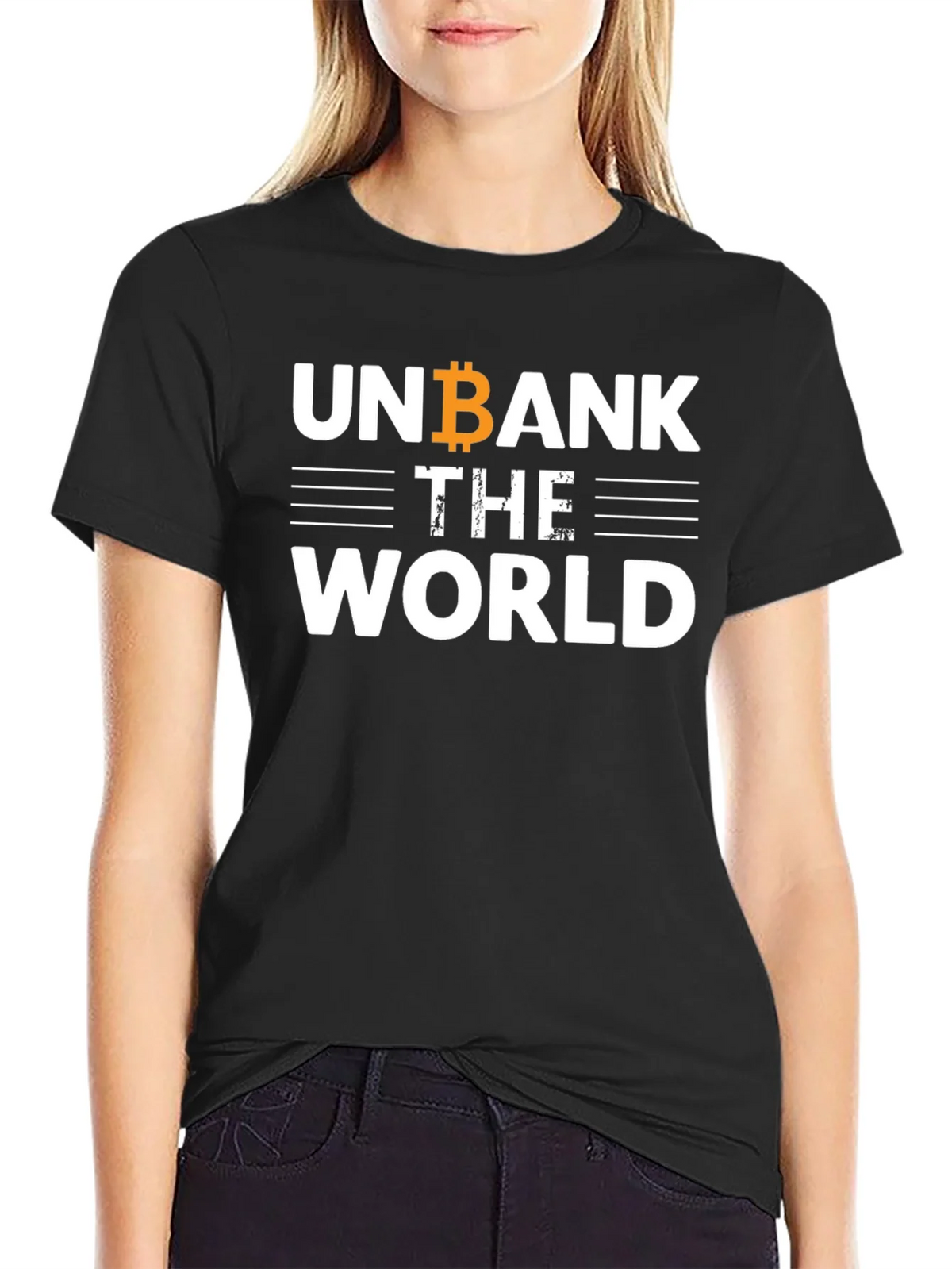 Unbank The World Bitcoin T-Shirt - Crypto Tee product image 2