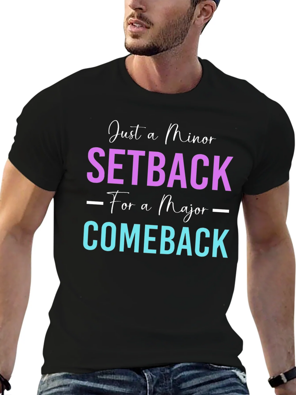Minor Setback Major Comeback Graphic Tee product image 6