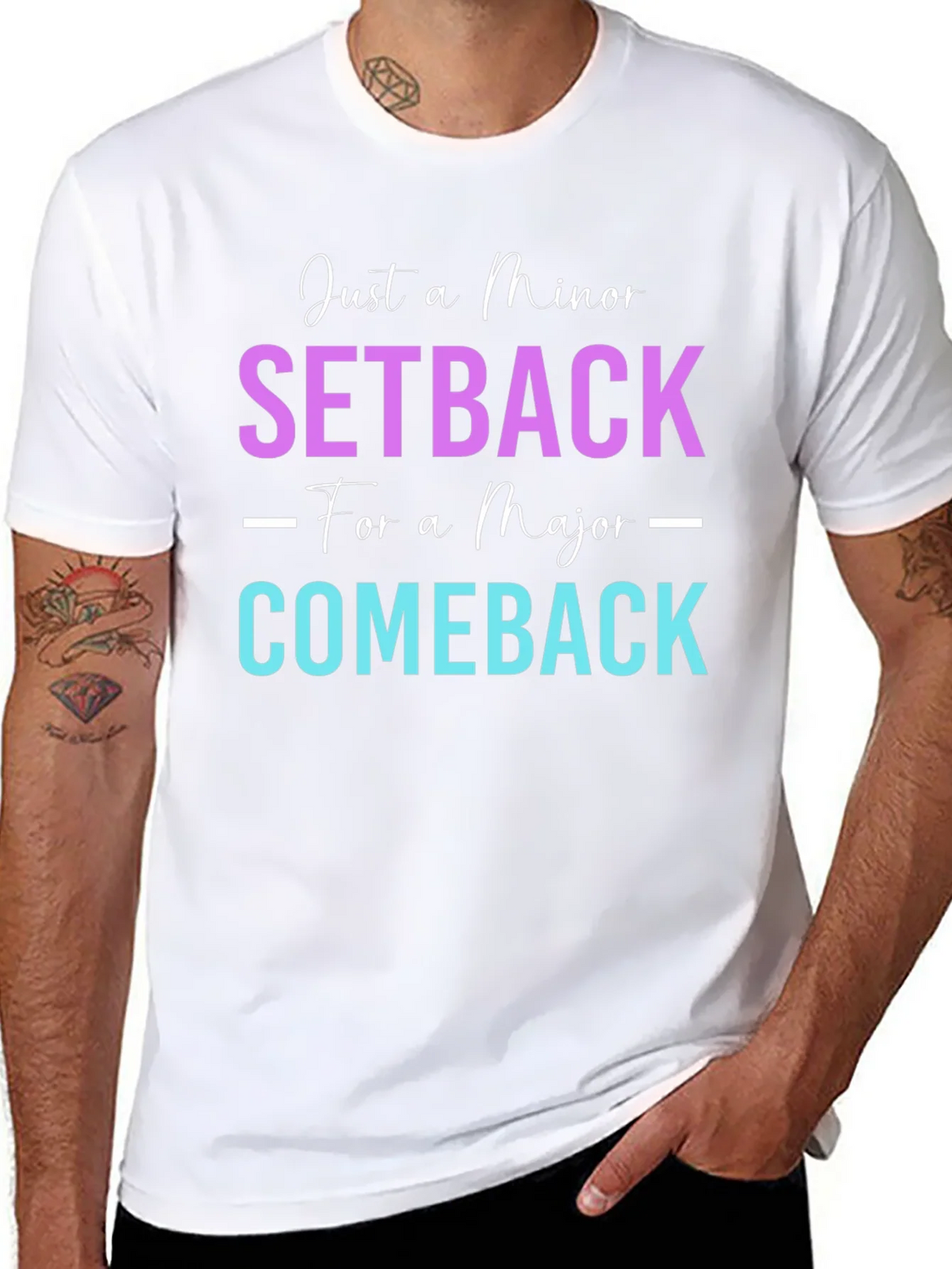 Minor Setback Major Comeback Graphic Tee product image 7