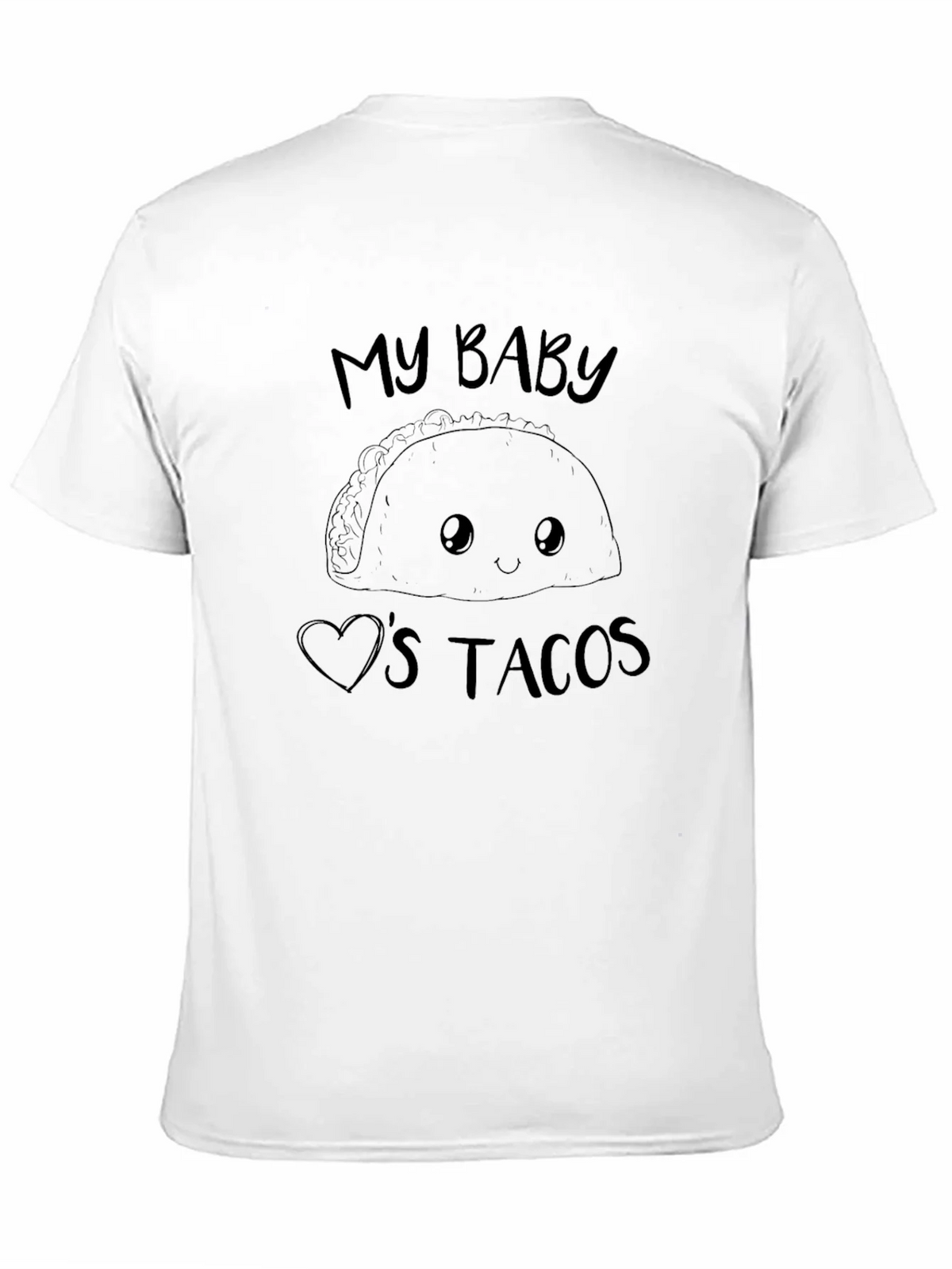My Baby Loves Tacos Graphic Tee - Black product image 10