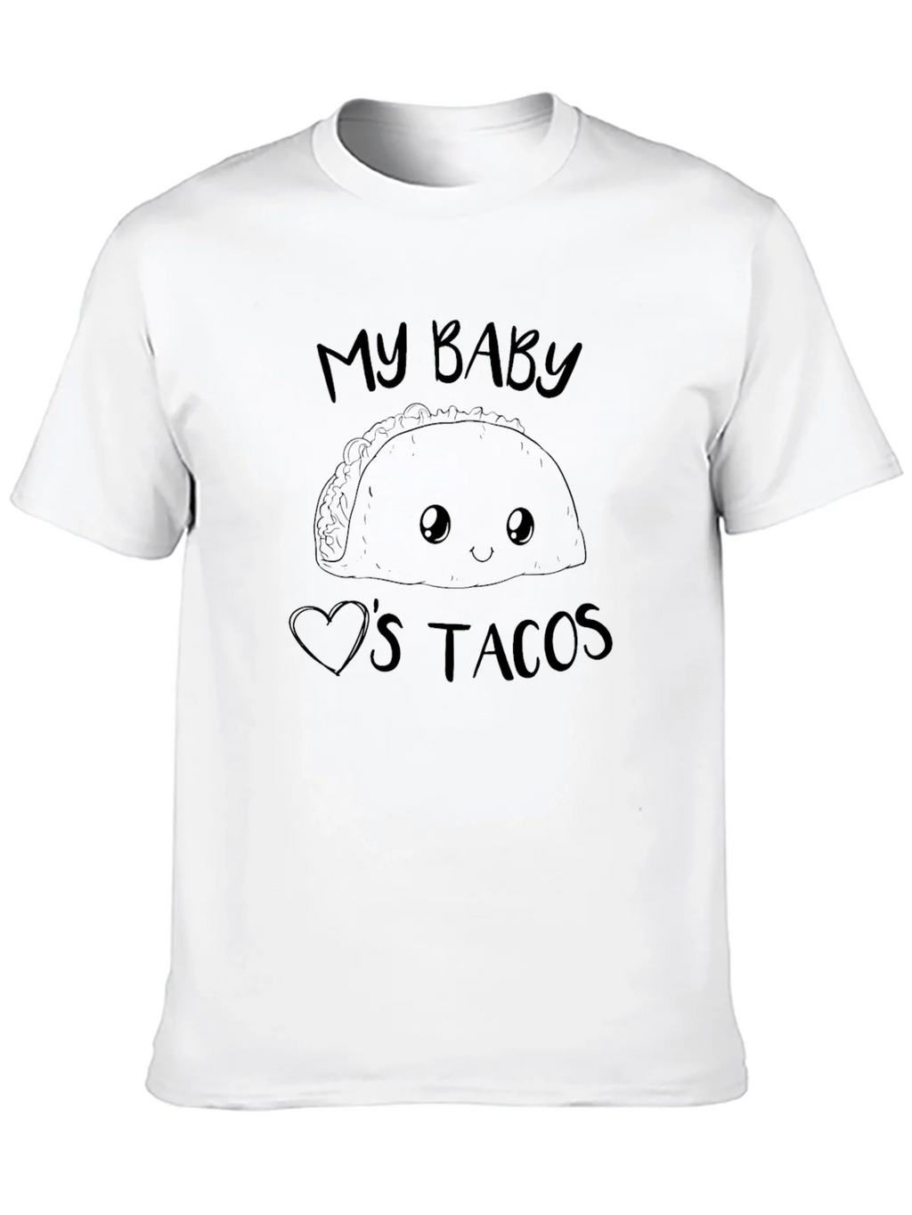 My Baby Loves Tacos Graphic Tee - Black product image 9