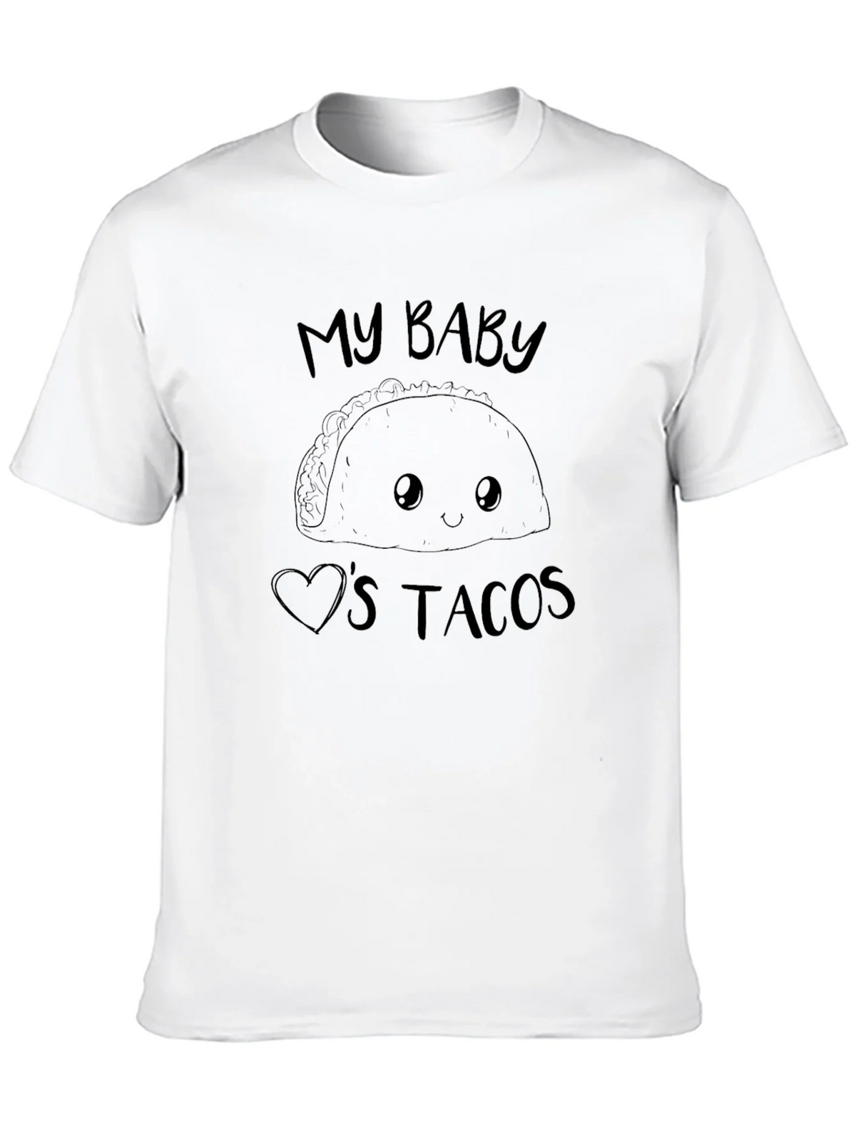 My Baby Loves Tacos Graphic Tee - Black product image 9