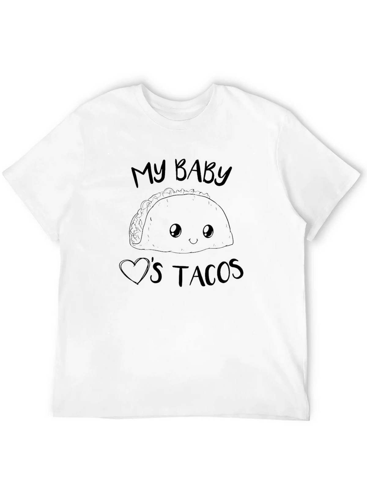 My Baby Loves Tacos Graphic Tee - Black product image 11