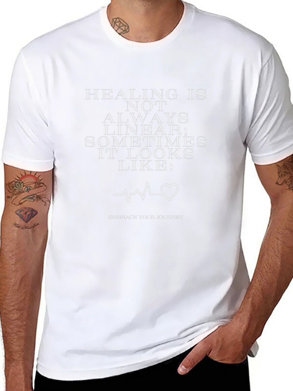 Healing Is Not Always Linear Graphic Tee product image 7