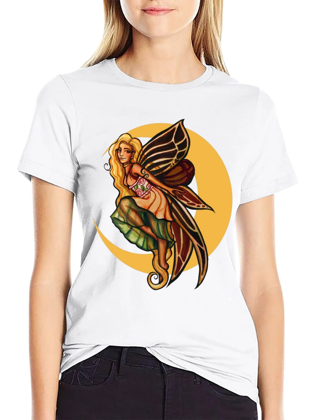 Fairy Moon T-Shirt - Unique Graphic Tee product image 3