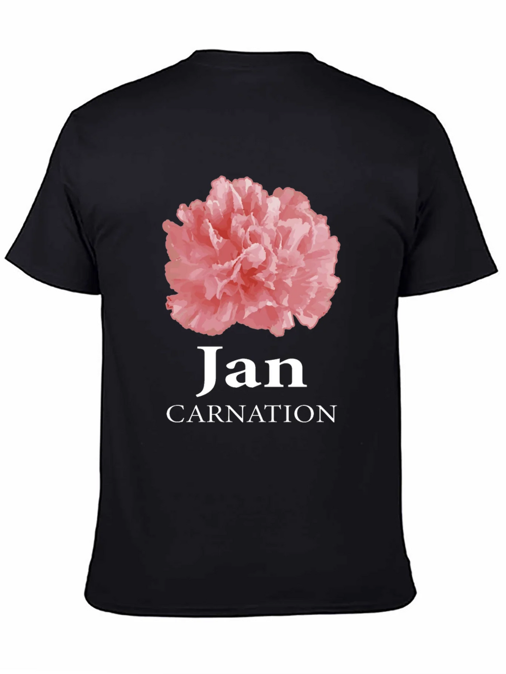 Jan Carnation Flower Birthday T-Shirt product image 4