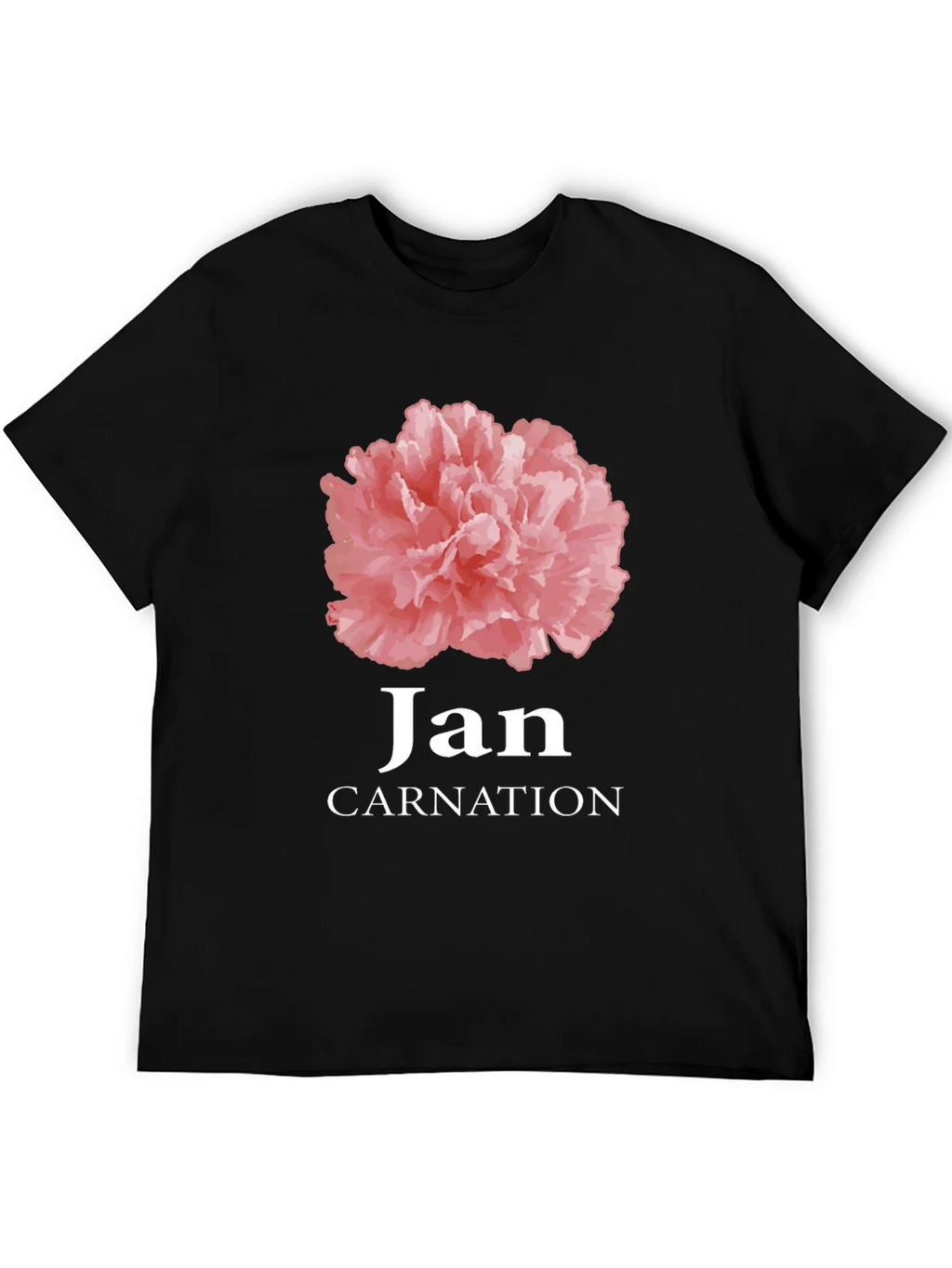 Jan Carnation Flower Birthday T-Shirt product image 5