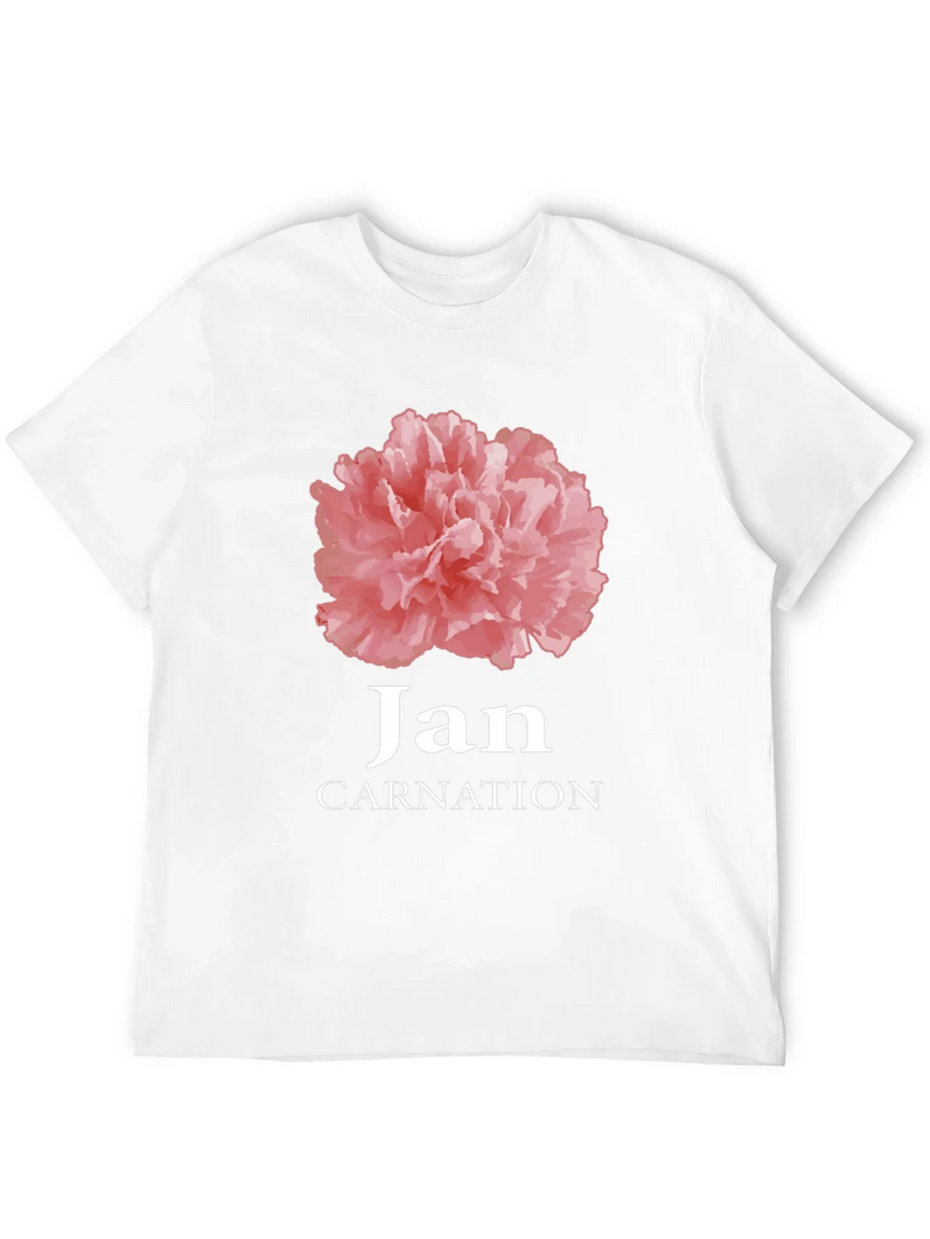 Jan Carnation Flower Birthday T-Shirt product image 11