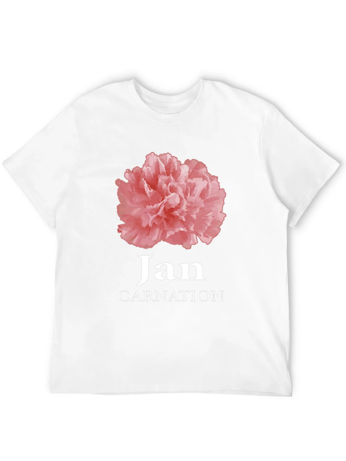 Jan Carnation Flower Birthday T-Shirt product image 11