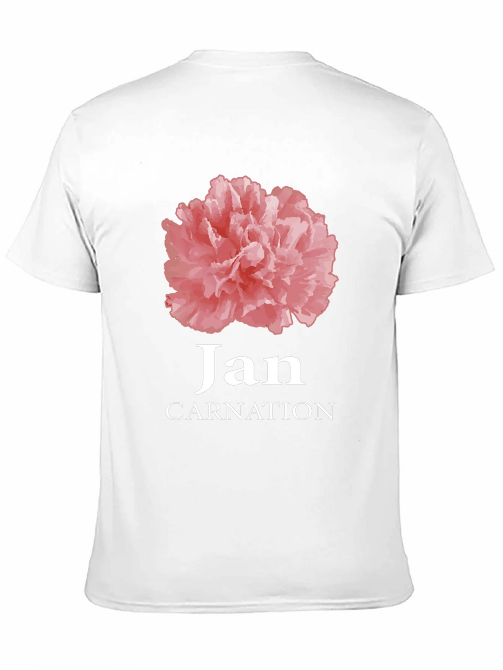 Jan Carnation Flower Birthday T-Shirt product image 10