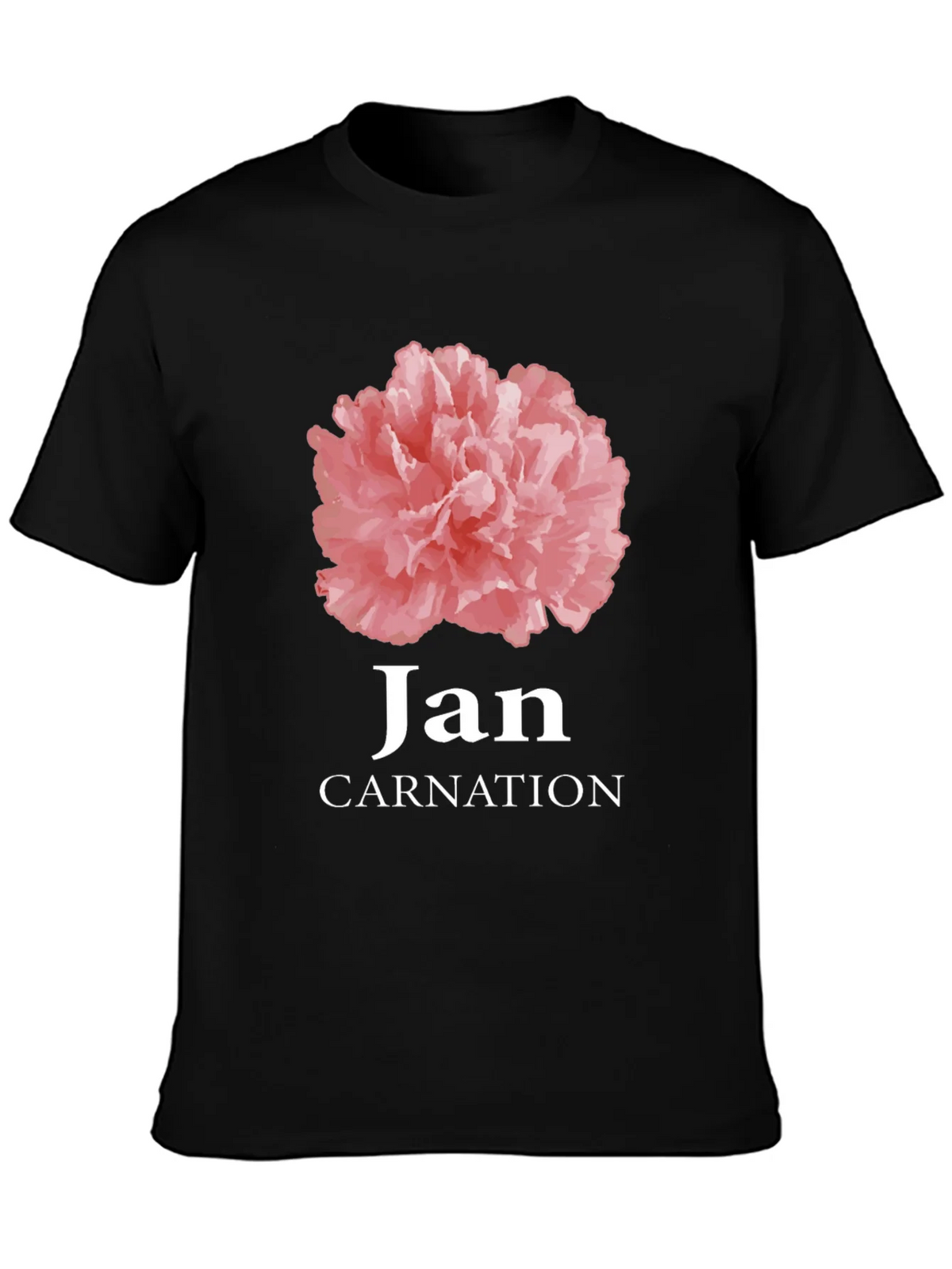 Jan Carnation Flower Birthday T-Shirt product image 3