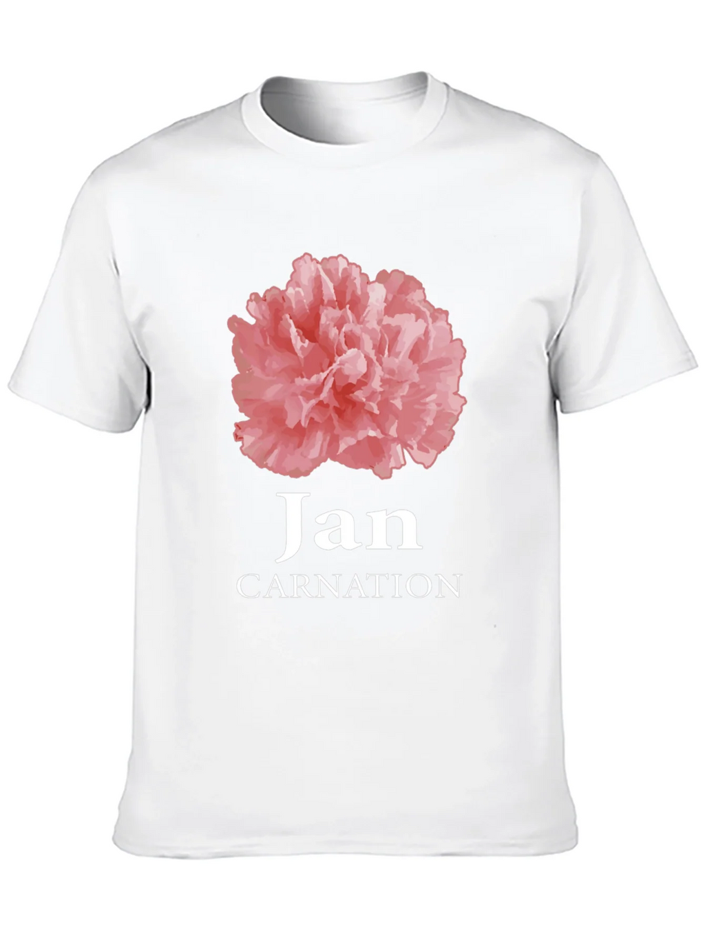 Jan Carnation Flower Birthday T-Shirt product image 9