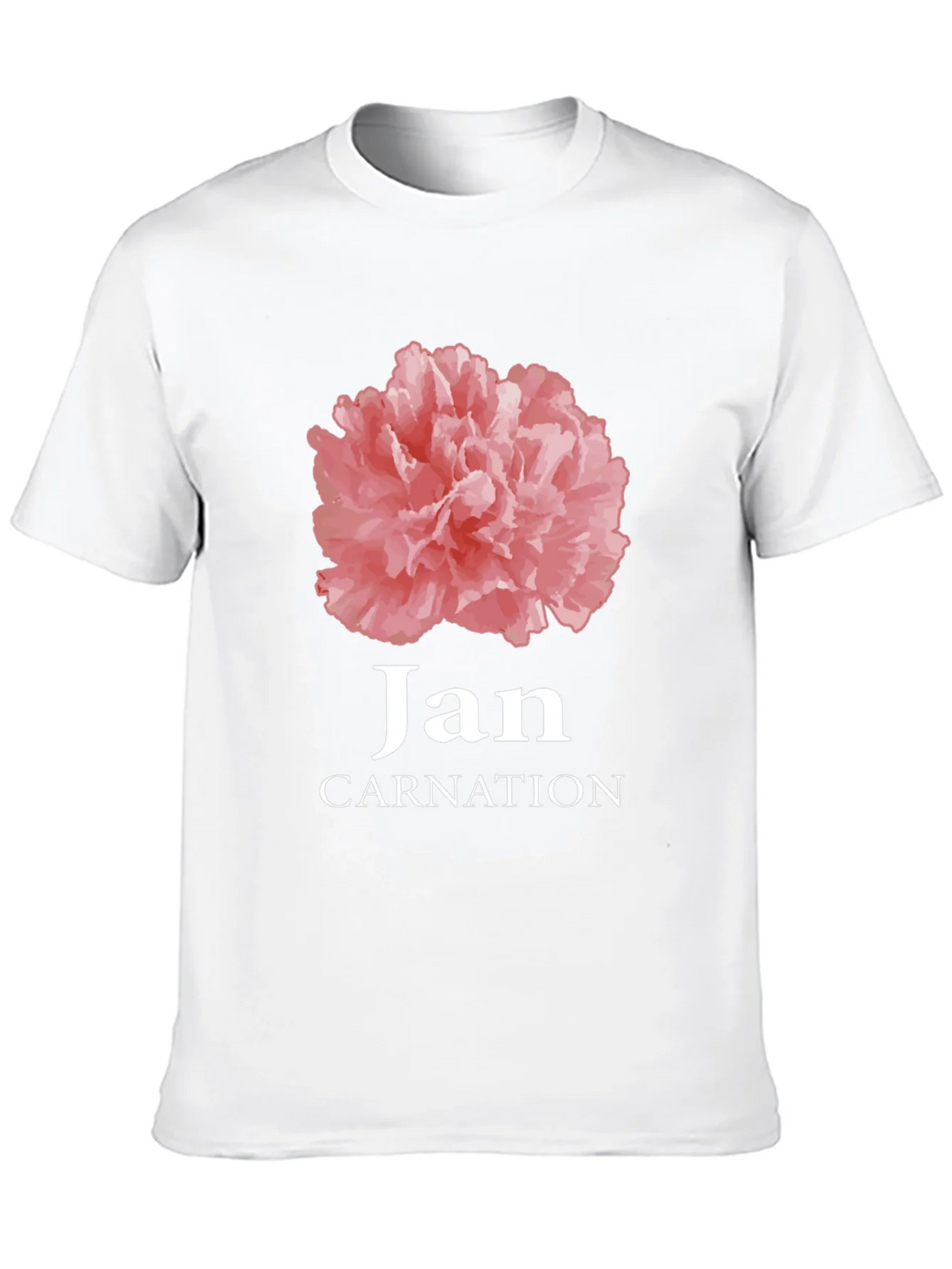 Jan Carnation Flower Birthday T-Shirt product image 9
