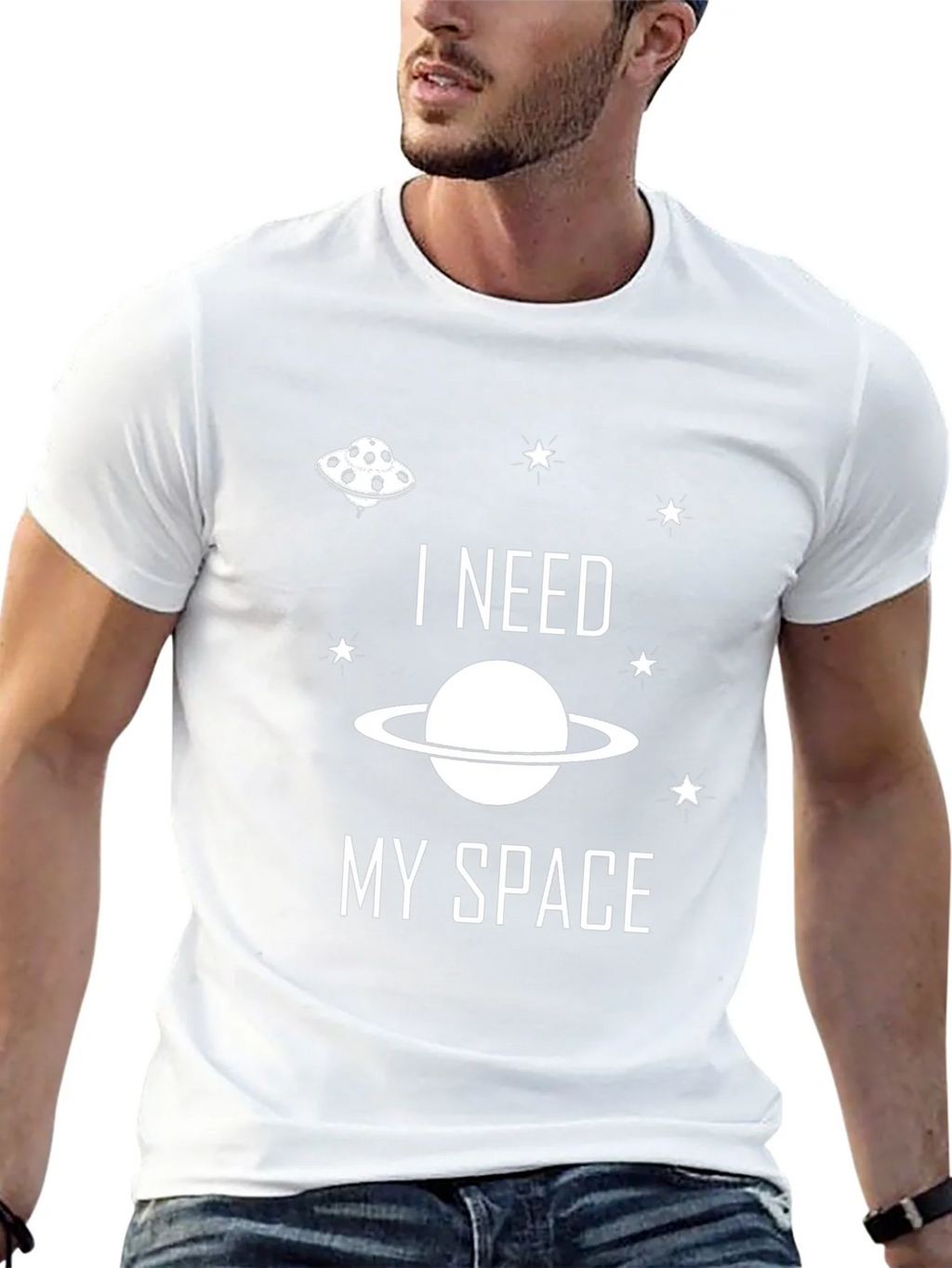 I Need My Space Graphic Tee - Black product image 12