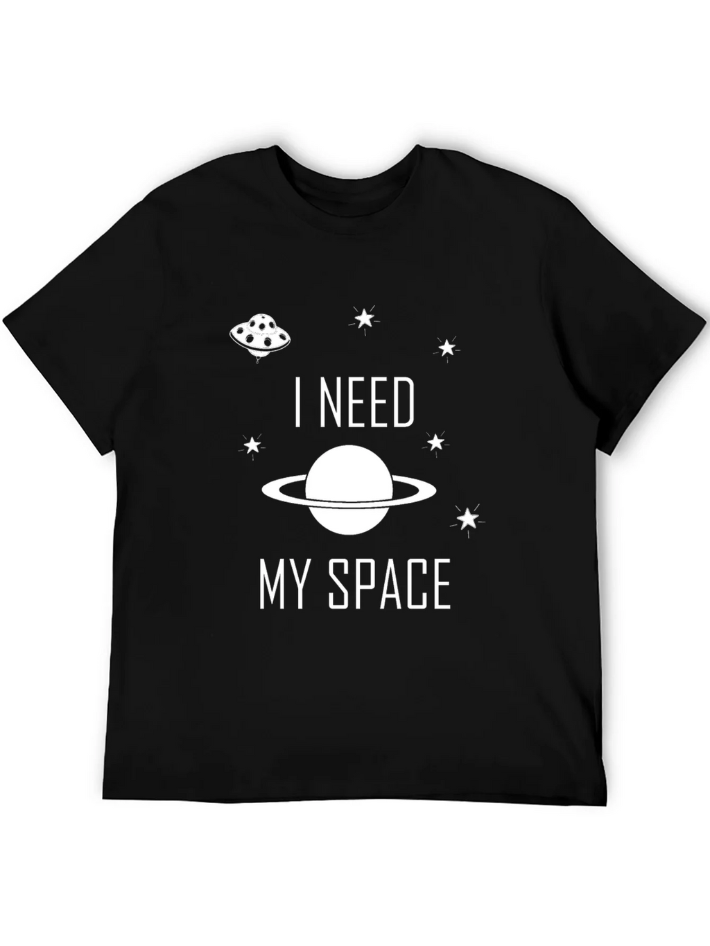 I Need My Space Graphic Tee - Black product image 5