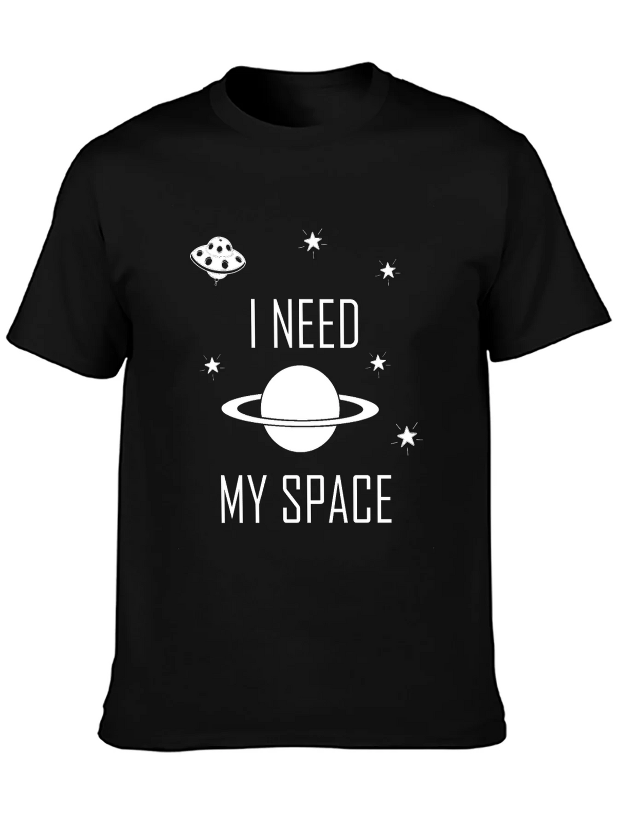 I Need My Space Graphic Tee - Black product image 3