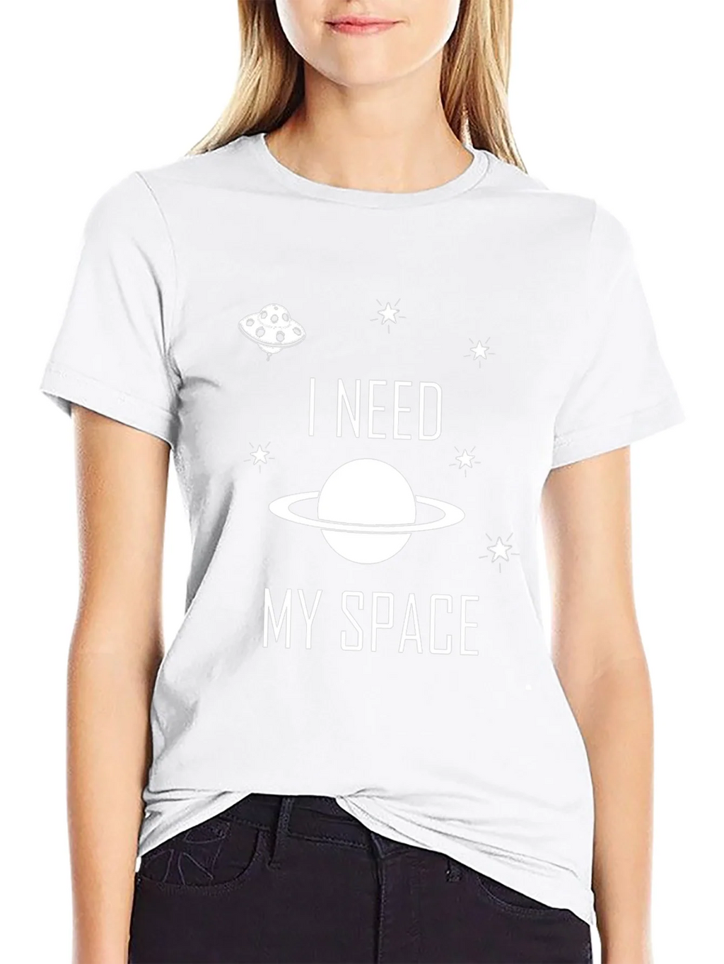 I Need My Space Graphic Tee - Black product image 8