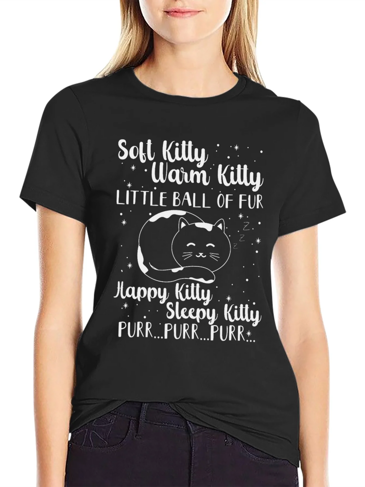 Soft Kitty T-Shirt: Warm & Fuzzy Cat Lover Tee product image 2