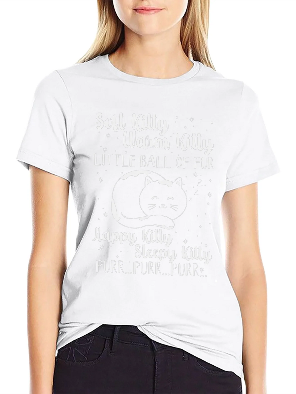 Soft Kitty T-Shirt: Warm & Fuzzy Cat Lover Tee product image 8