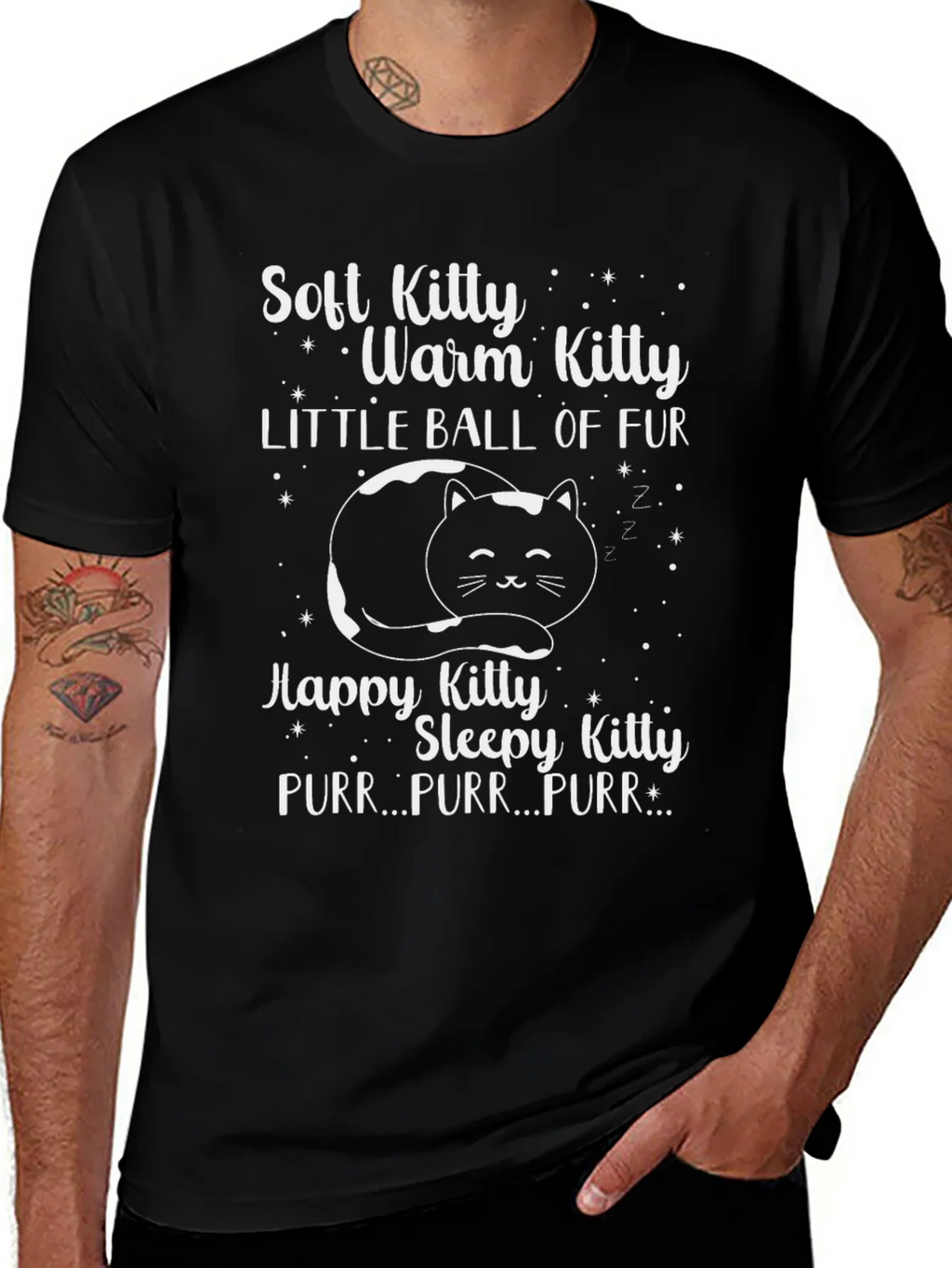 Soft Kitty T-Shirt: Warm & Fuzzy Cat Lover Tee product image 1
