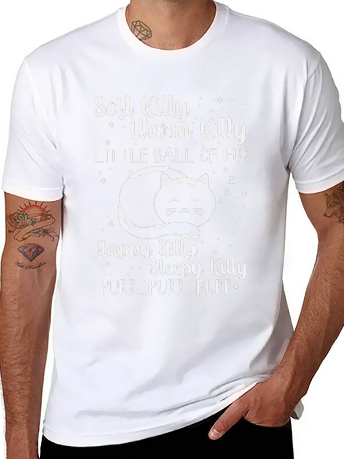 Soft Kitty T-Shirt: Warm & Fuzzy Cat Lover Tee product image 7