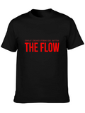 Only Dead Fish Go With The Flow Black T-Shirt product image 1