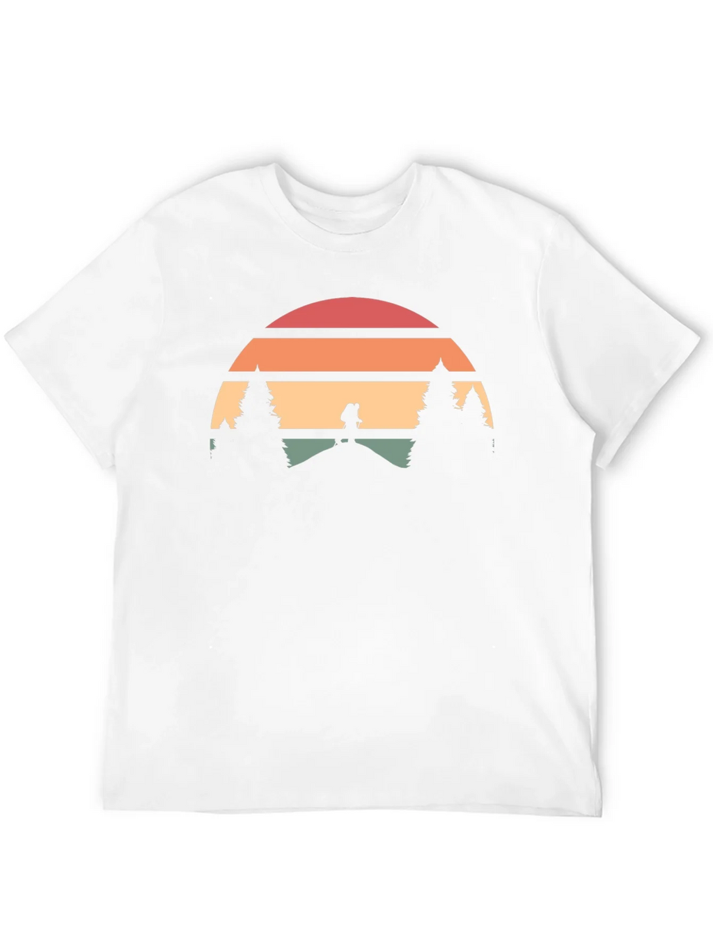 Retro Hiker Sunset Graphic Tee - Adventure Shirt product image 6