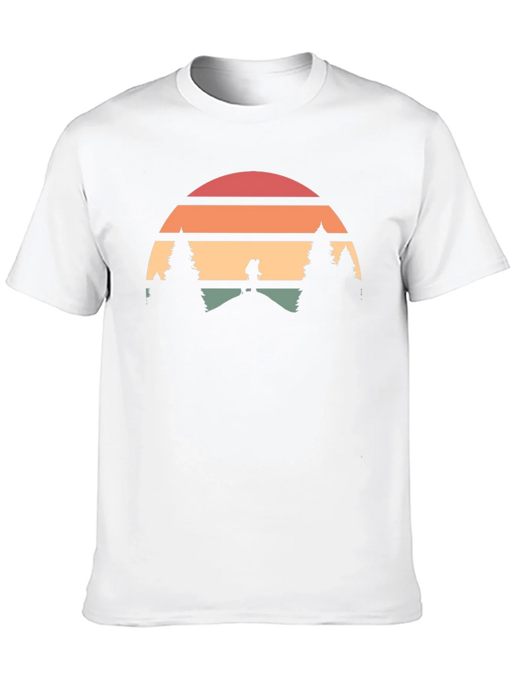 Retro Hiker Sunset Graphic Tee - Adventure Shirt product image 4