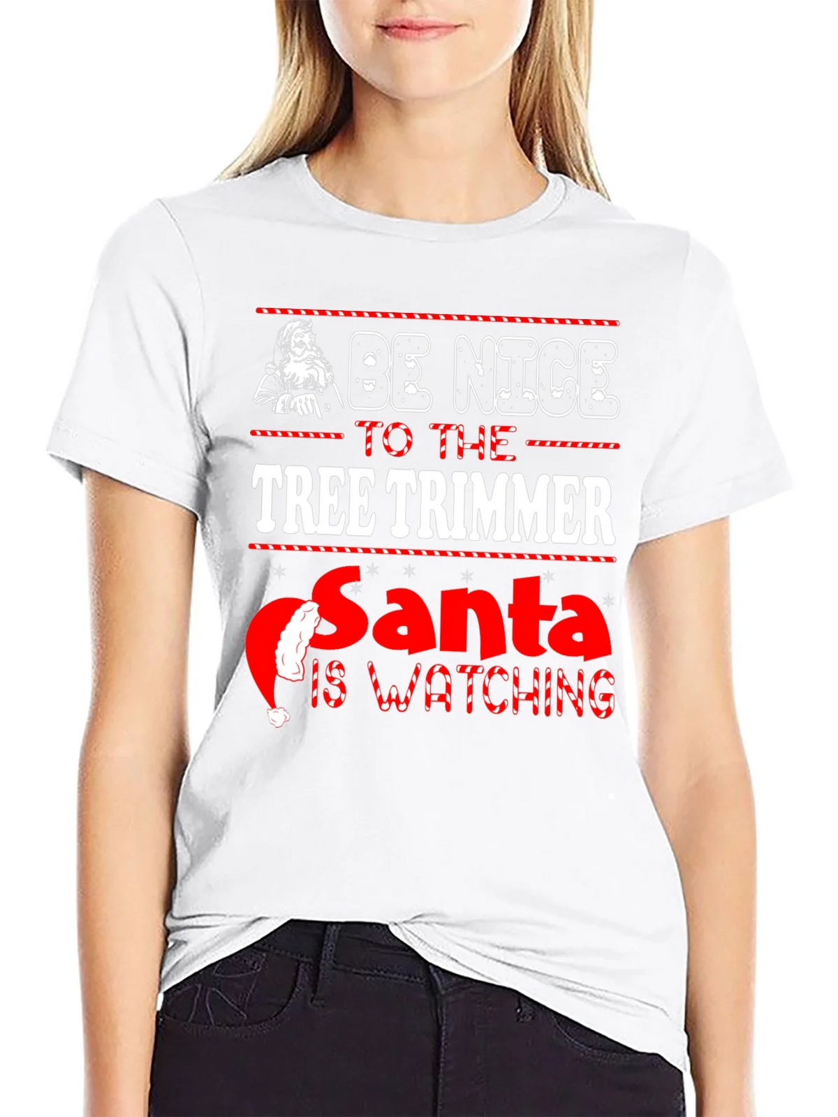 Be Nice to the Tree Trimmer Christmas T-Shirt product image 6