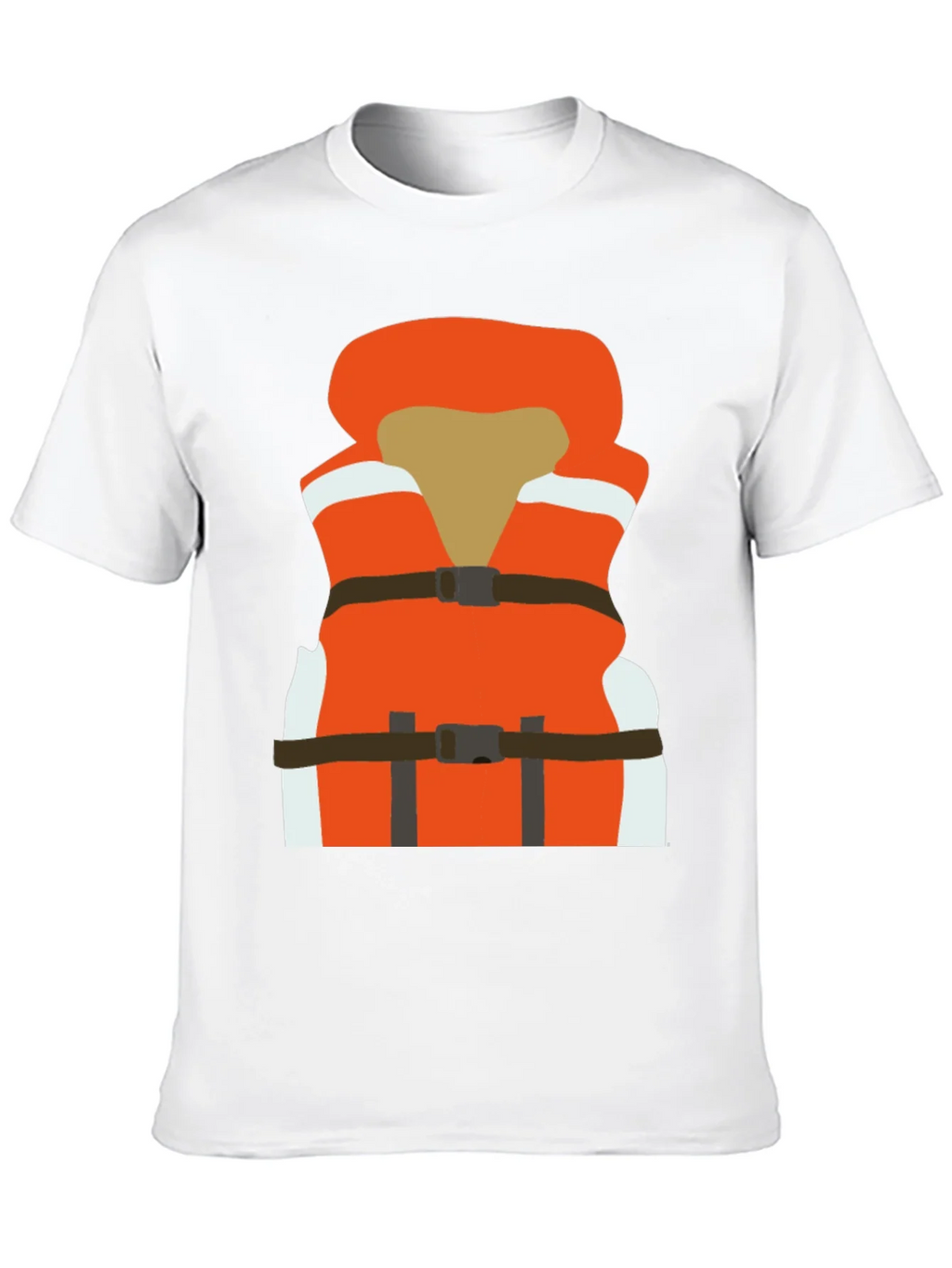 Life Vest Graphic Tee - Black Cotton T-Shirt product image 6