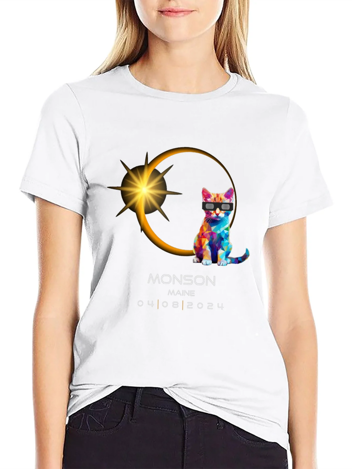 Monson Maine Eclipse Cat T-Shirt 04/08/2024 product image 8