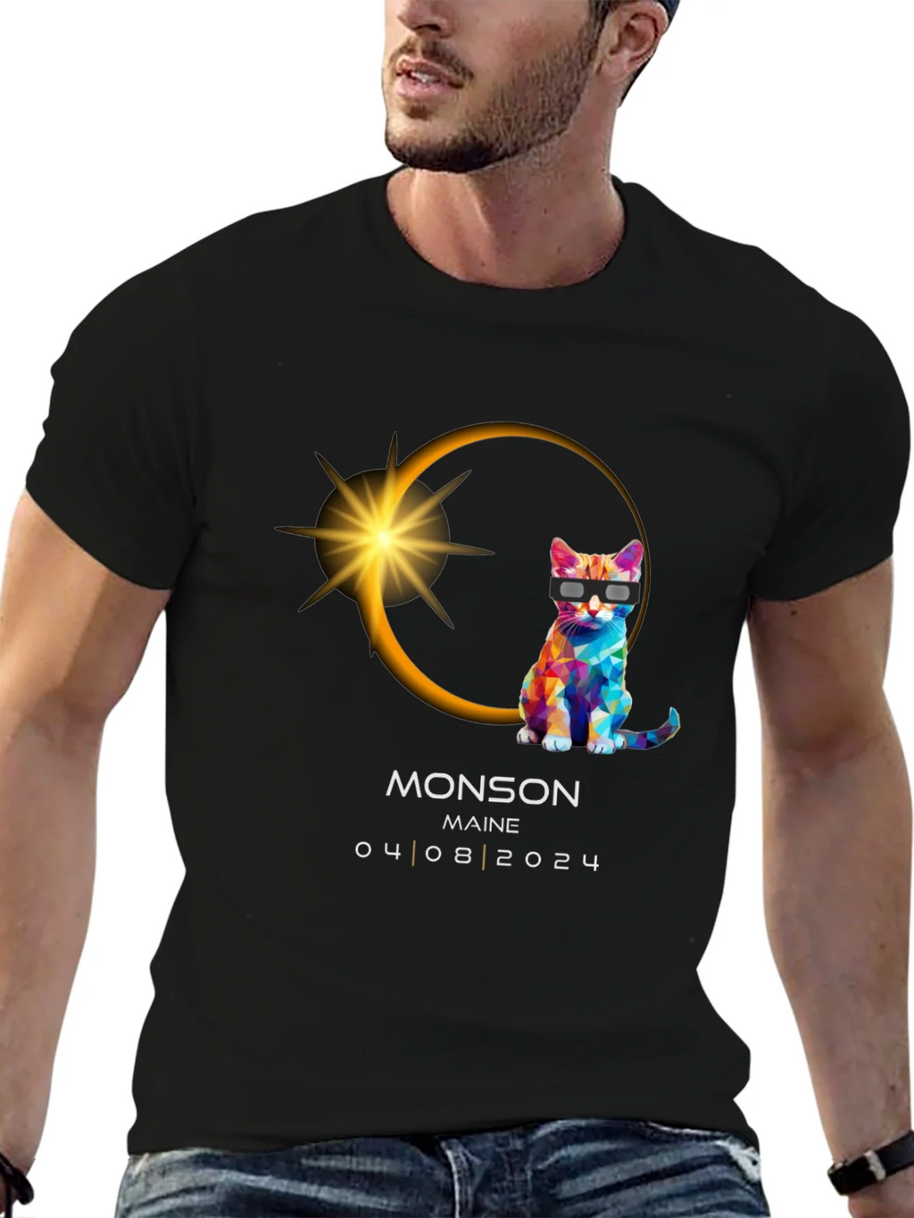Monson Maine Eclipse Cat T-Shirt 04/08/2024 product image 6