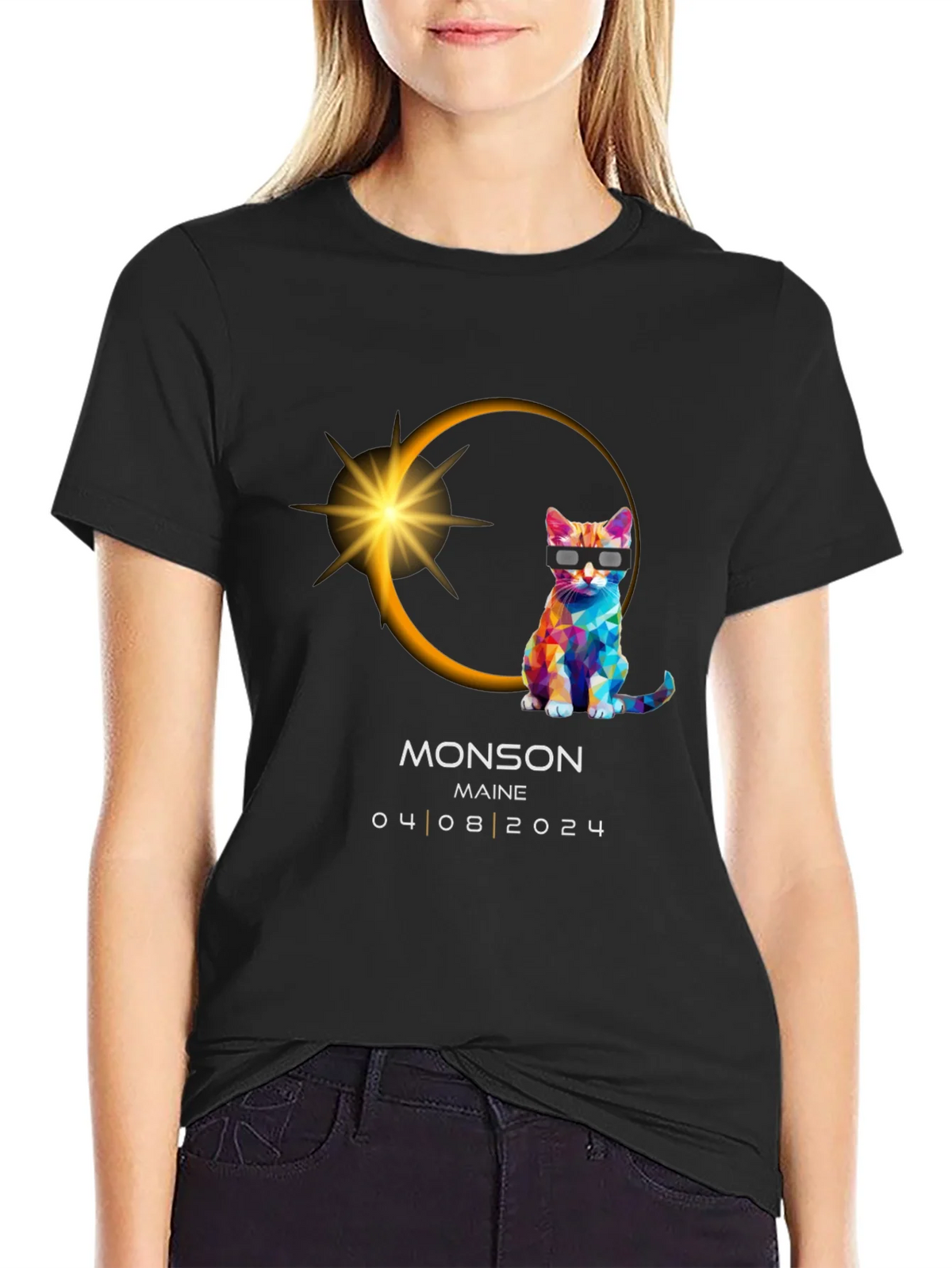Monson Maine Eclipse Cat T-Shirt 04/08/2024 product image 2