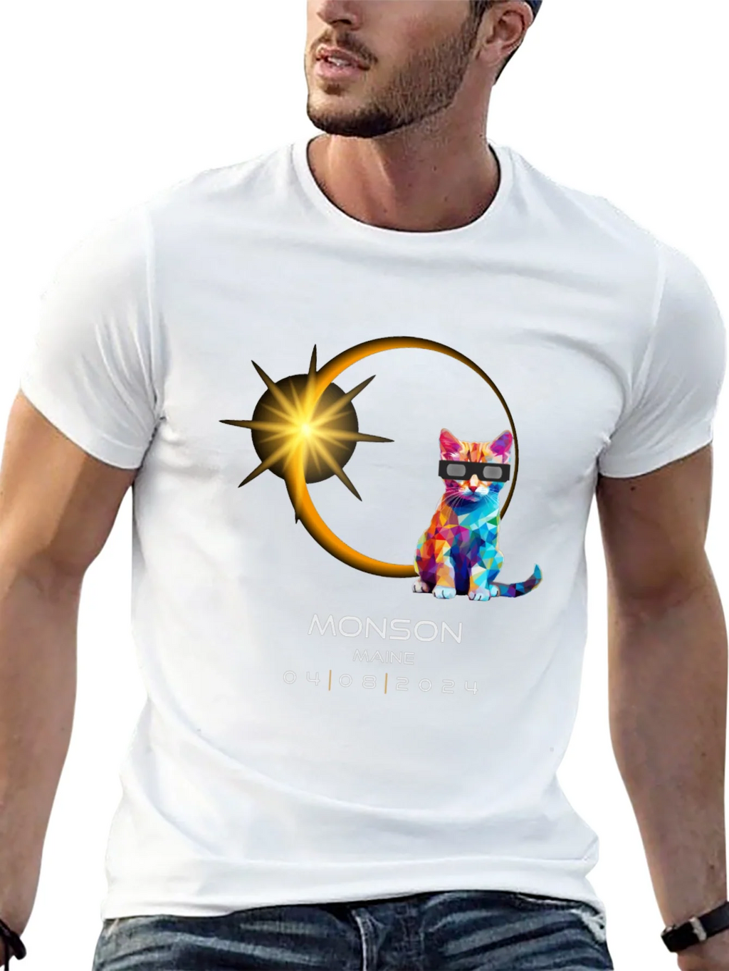 Monson Maine Eclipse Cat T-Shirt 04/08/2024 product image 12