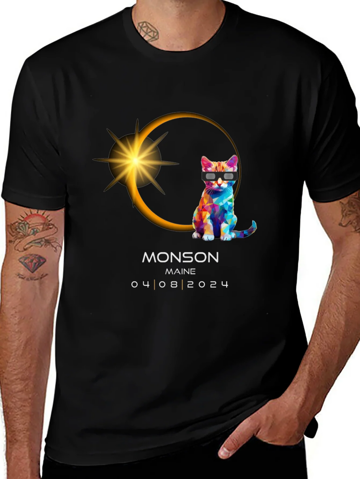 Monson Maine Eclipse Cat T-Shirt 04/08/2024 product image 1