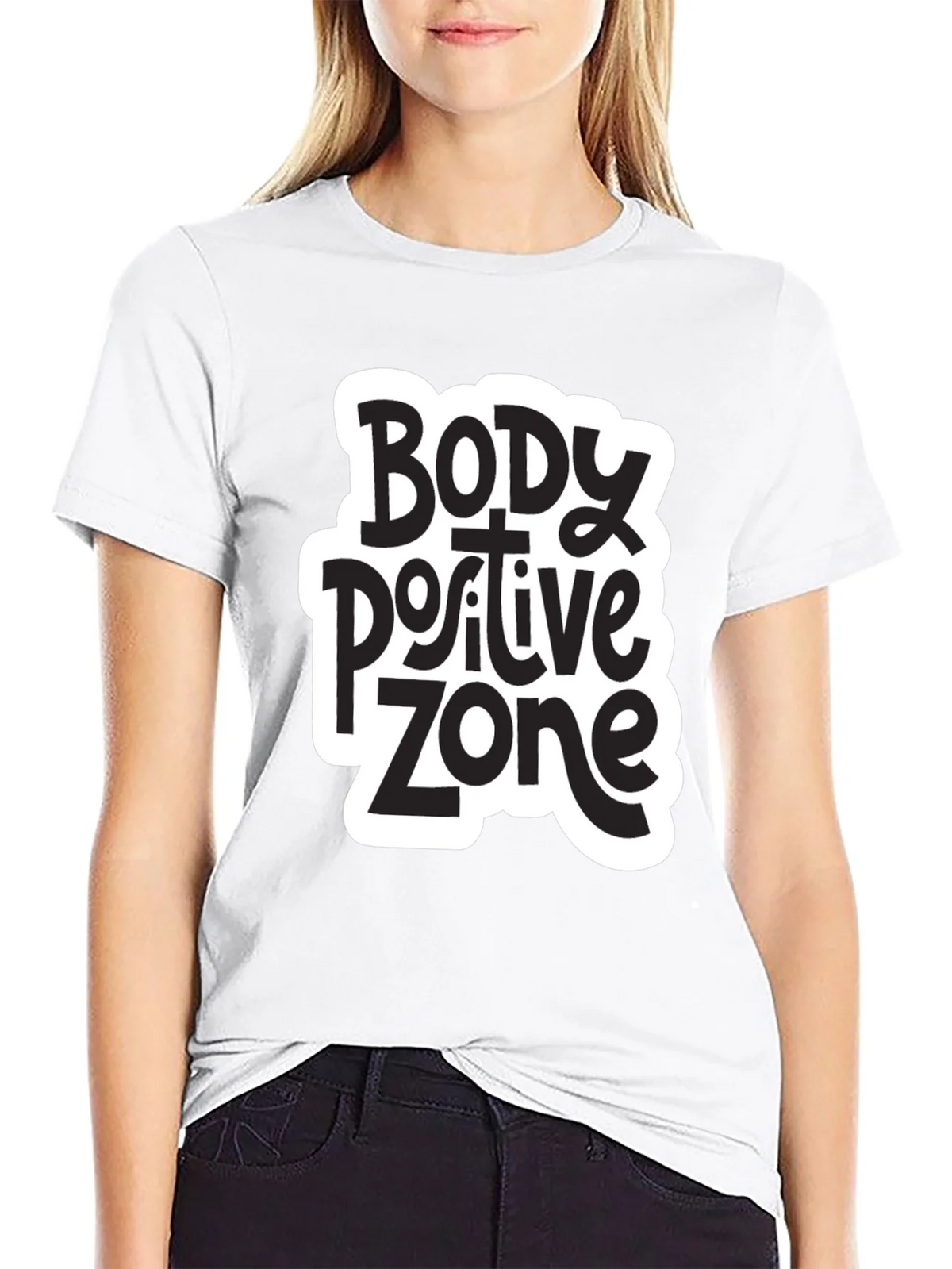 Body Positive Zone T-Shirt - Black product image 8