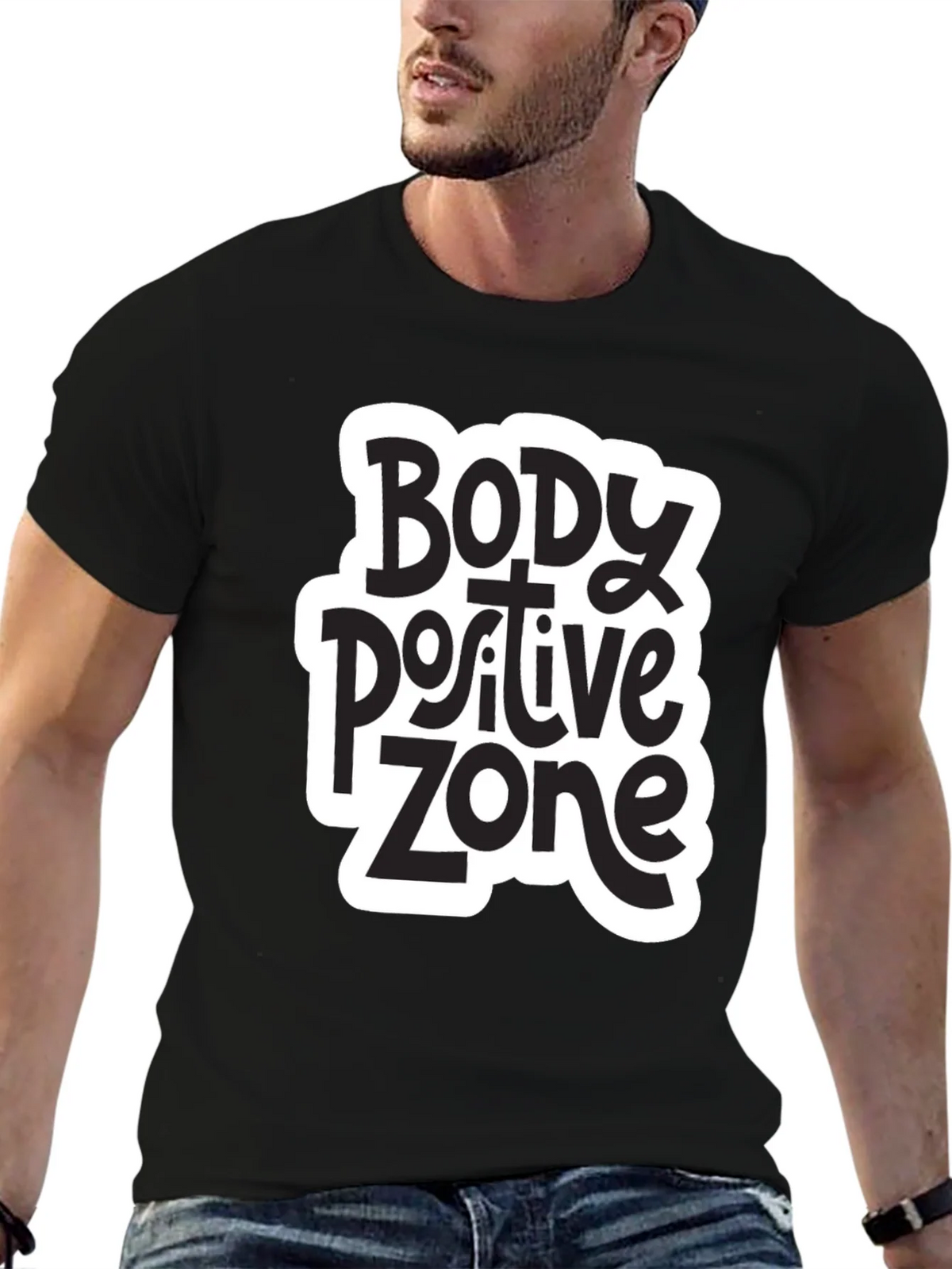 Body Positive Zone T-Shirt - Black product image 6