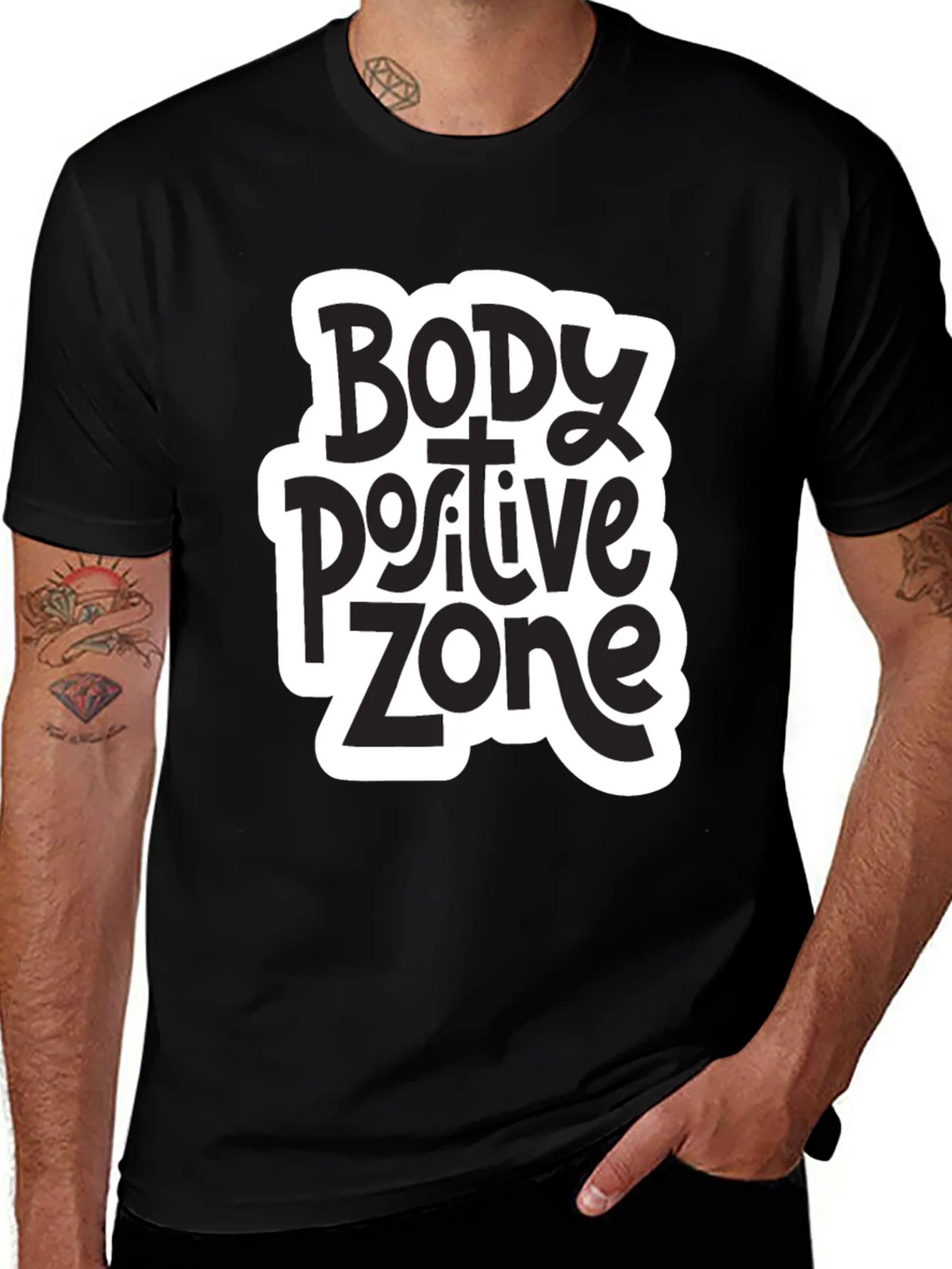 Body Positive Zone T-Shirt - Black product image 1