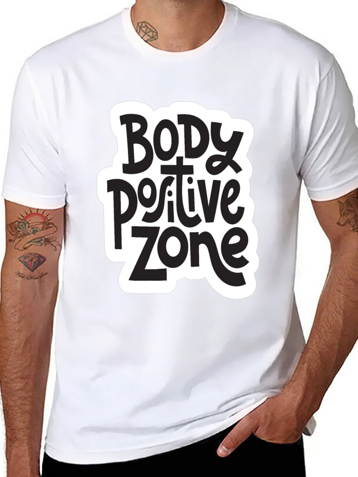 Body Positive Zone T-Shirt - Black product image 7
