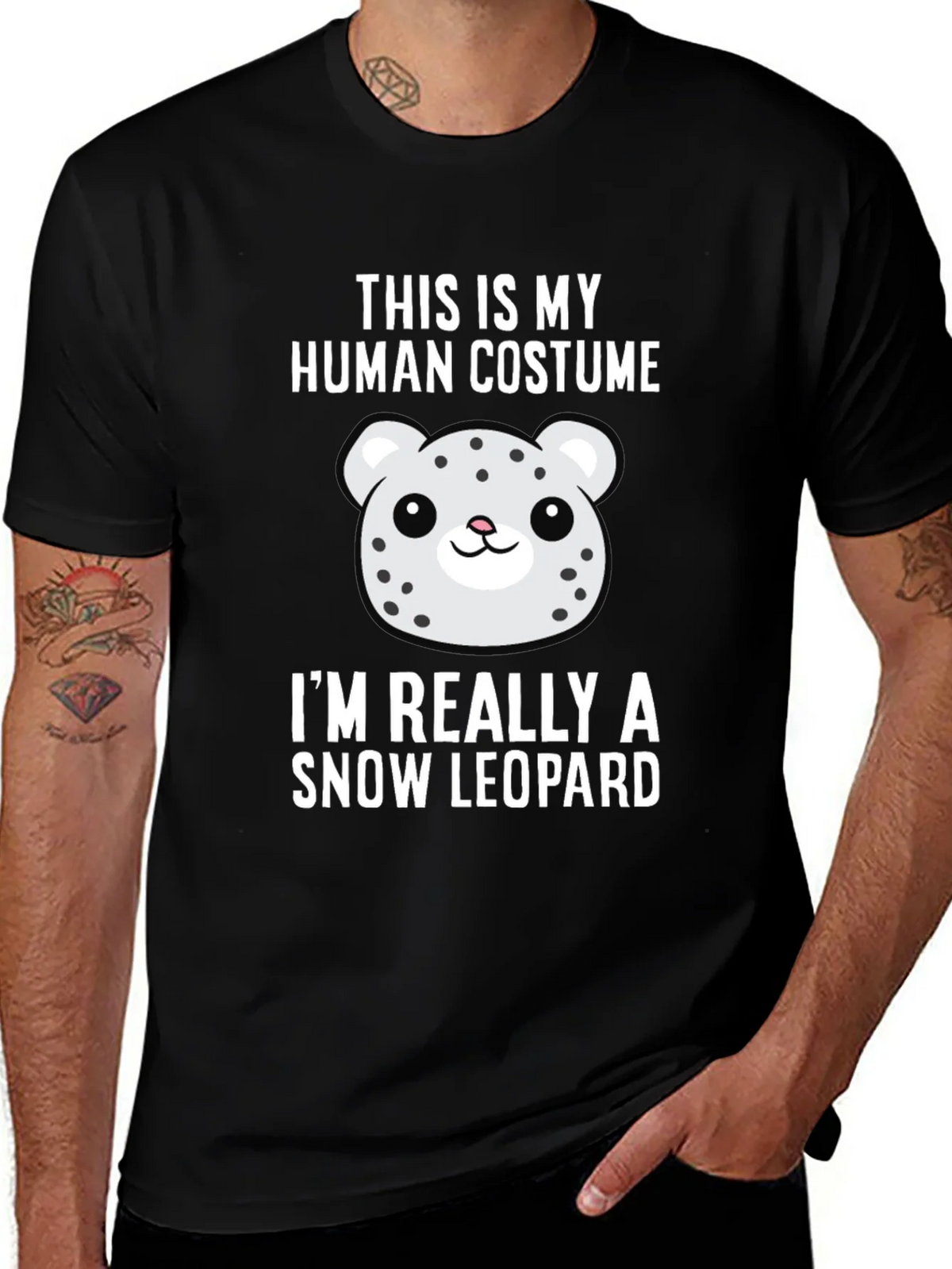 Human Costume Snow Leopard Tee product image 1