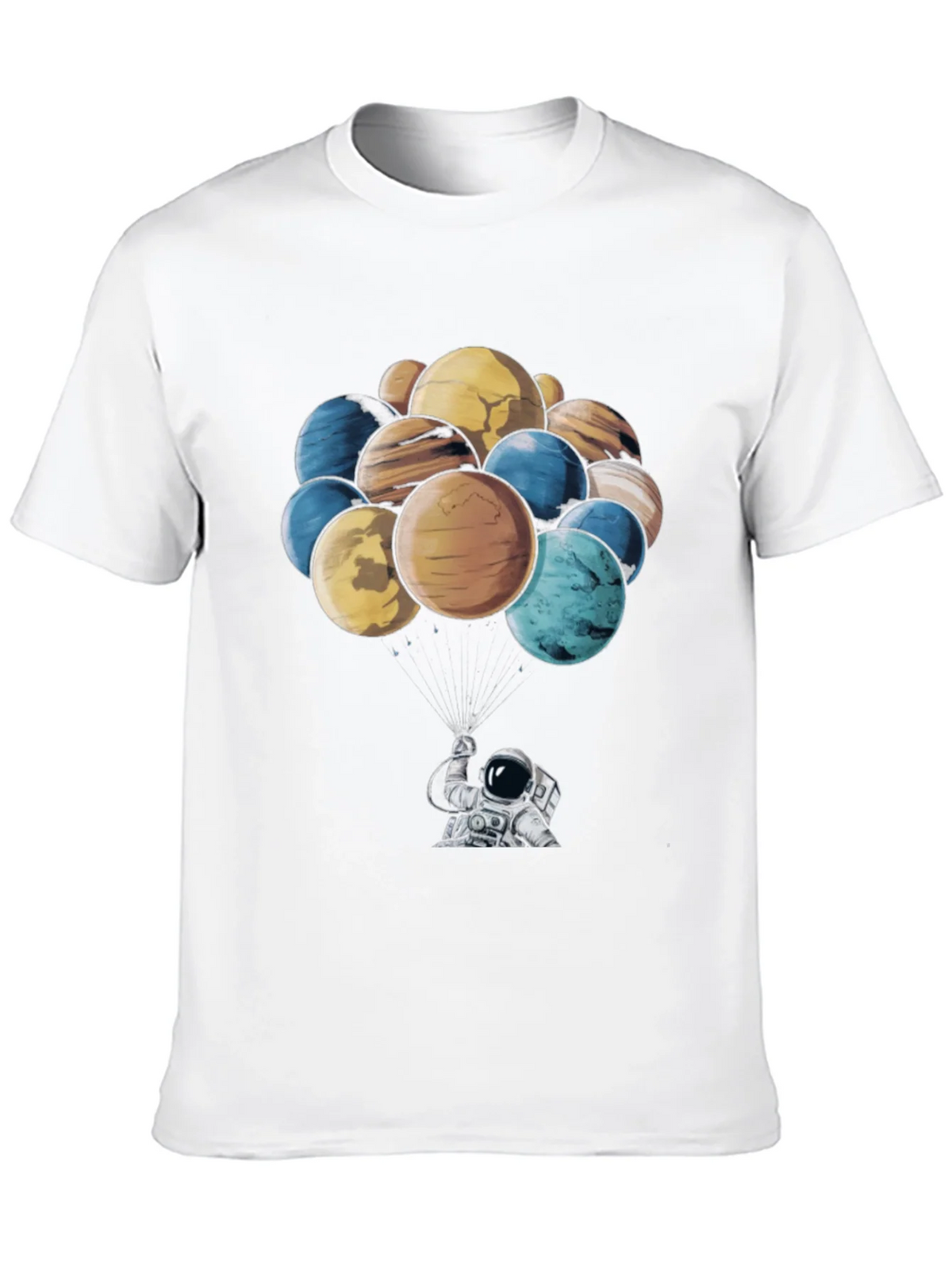 Astronaut & Planet Balloon Graphic T-Shirt product image 9