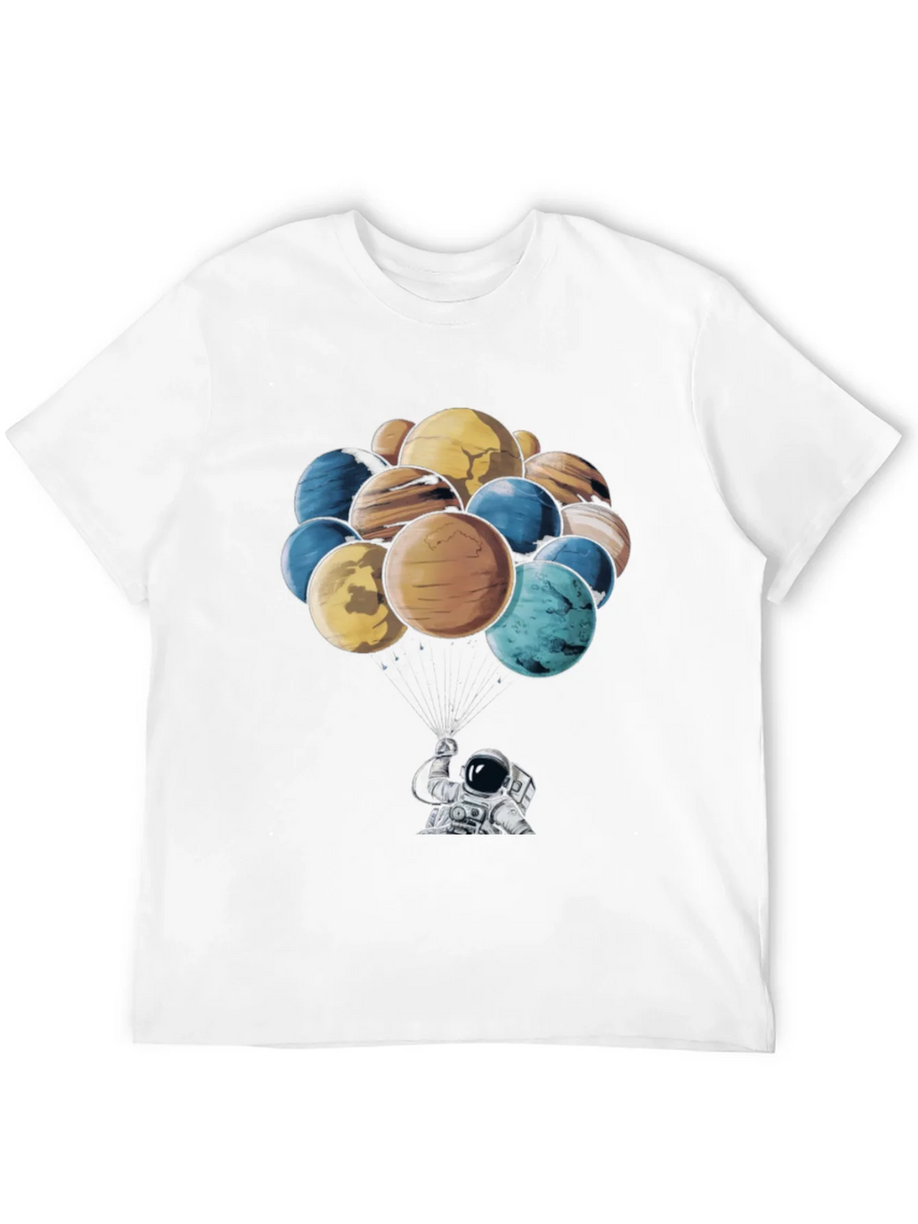Astronaut & Planet Balloon Graphic T-Shirt product image 11