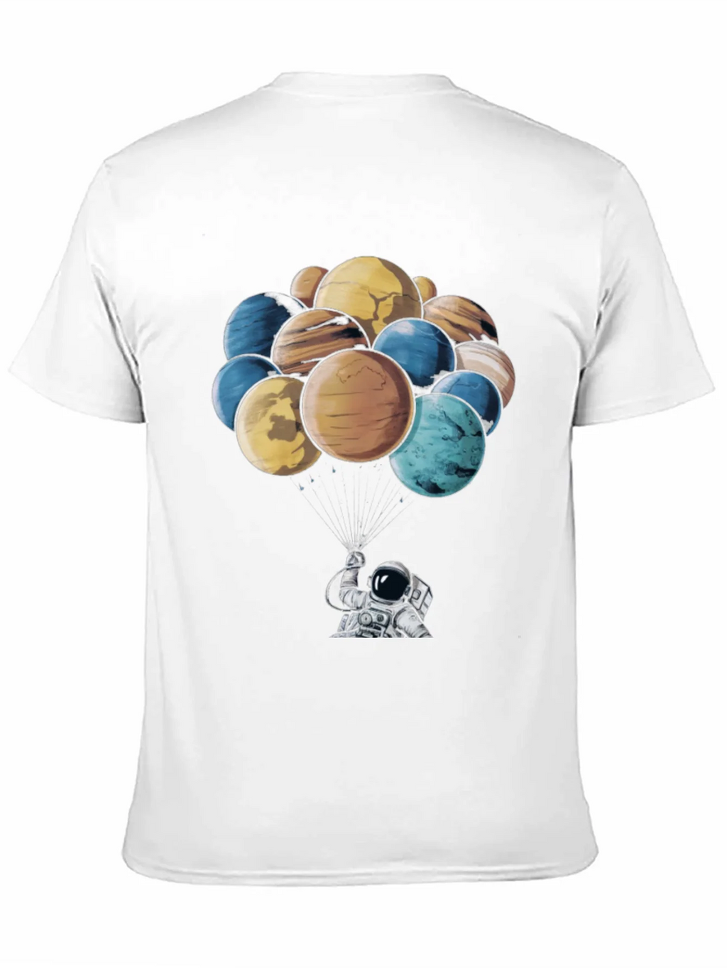 Astronaut & Planet Balloon Graphic T-Shirt product image 10