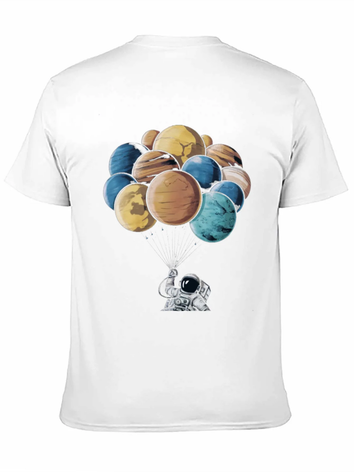 Astronaut & Planet Balloon Graphic T-Shirt product image 10