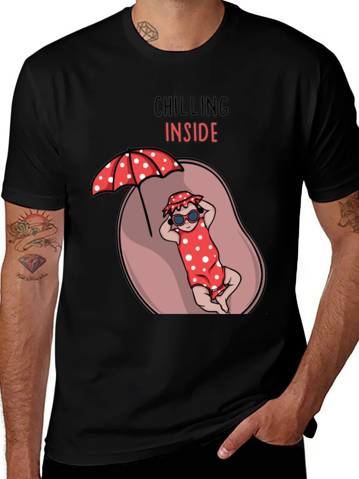 Chilling Inside Pregnancy T-Shirt product image 1