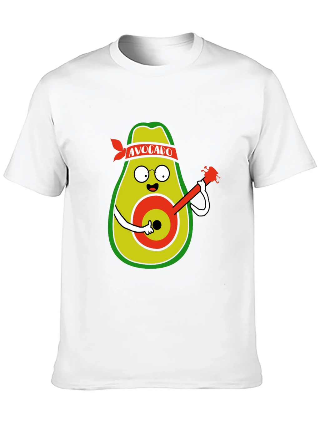 Avocado Guitarist Black T-Shirt product image 9
