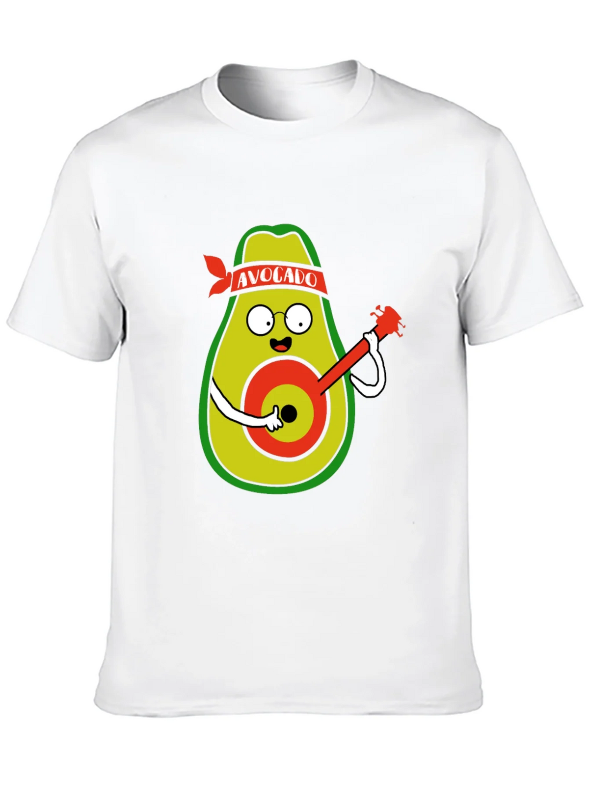 Avocado Guitarist Black T-Shirt product image 9
